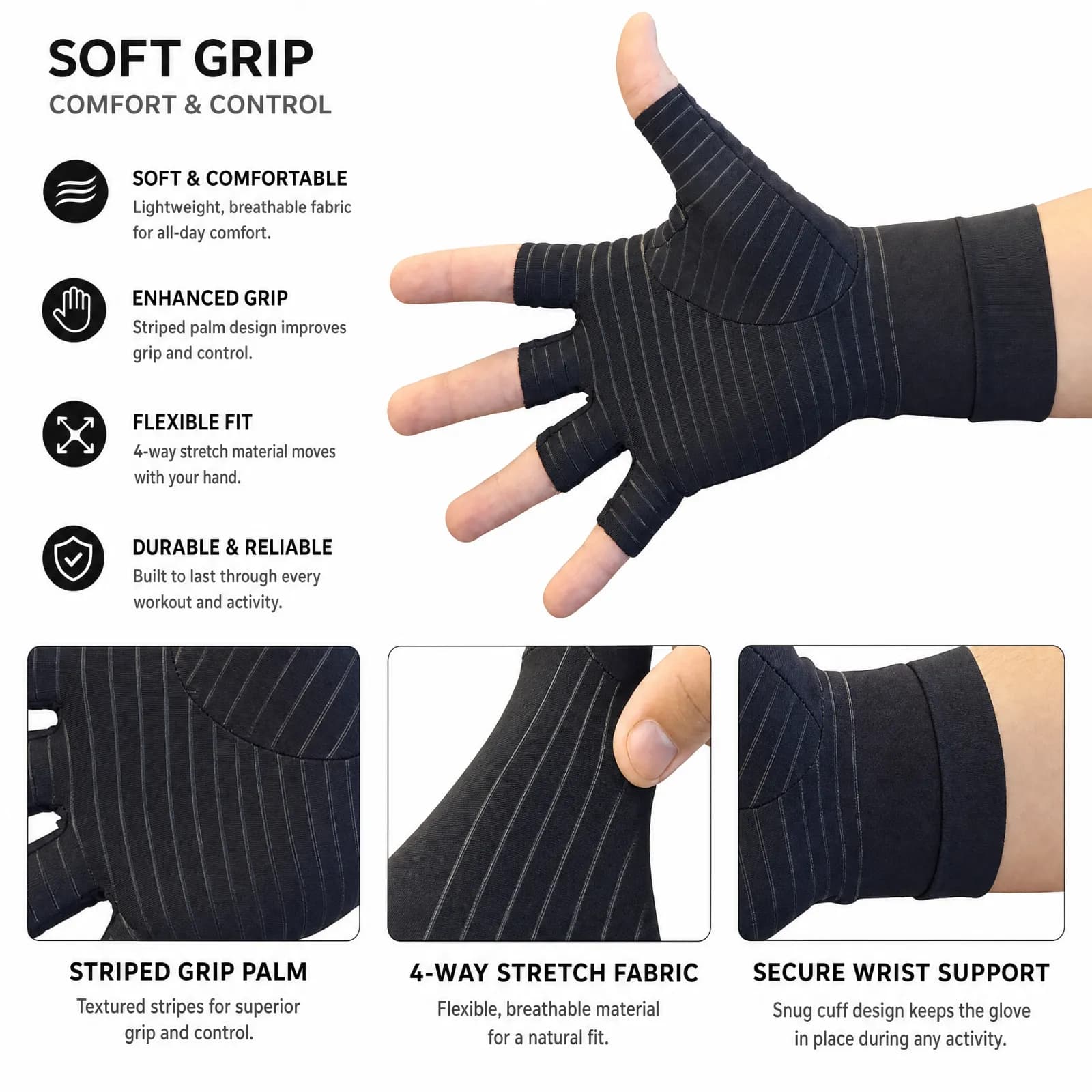 DailyPickd SoftGrip handschoenen — foto 3