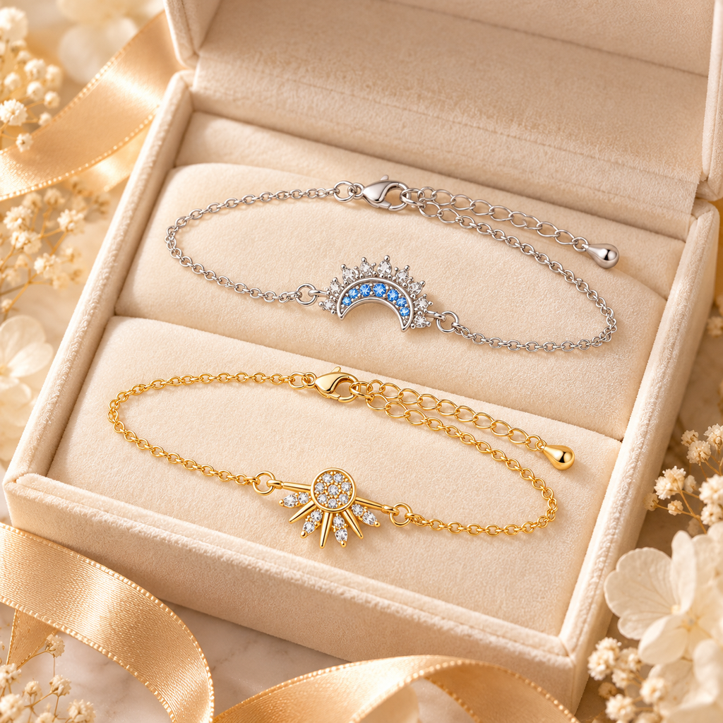 Sun & moon necklace - unbreakable bond