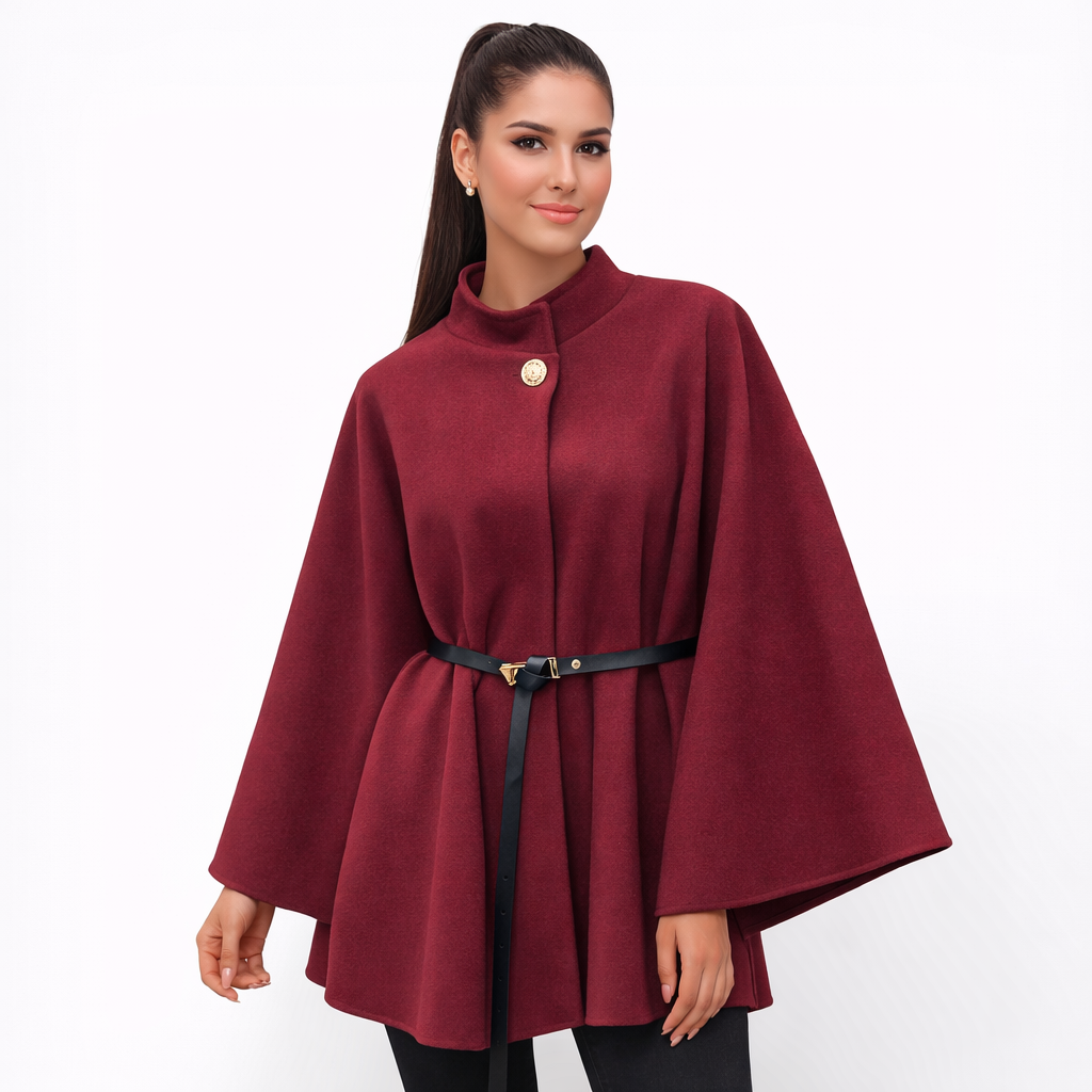 ÉLORA – Elegantes Cape mit Gürtel