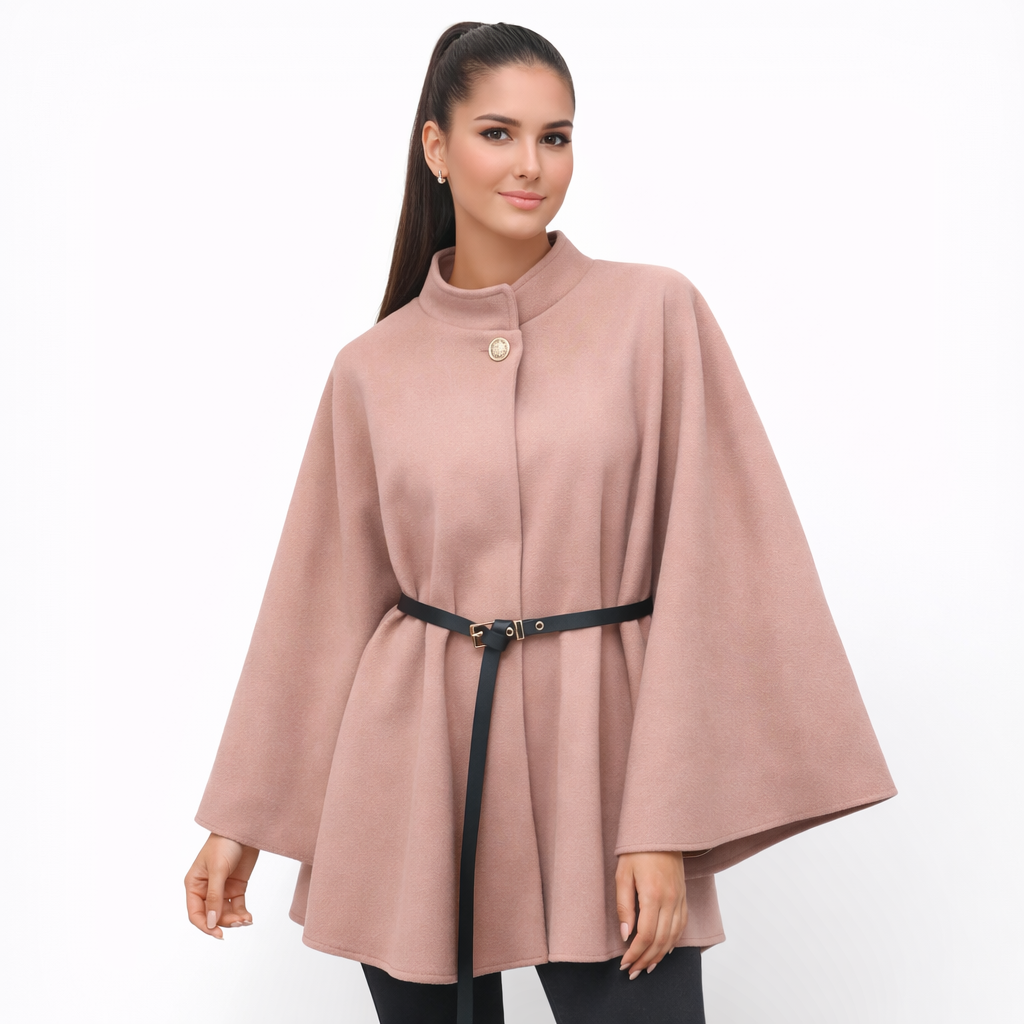 ÉLORA – Elegantes Cape mit Gürtel