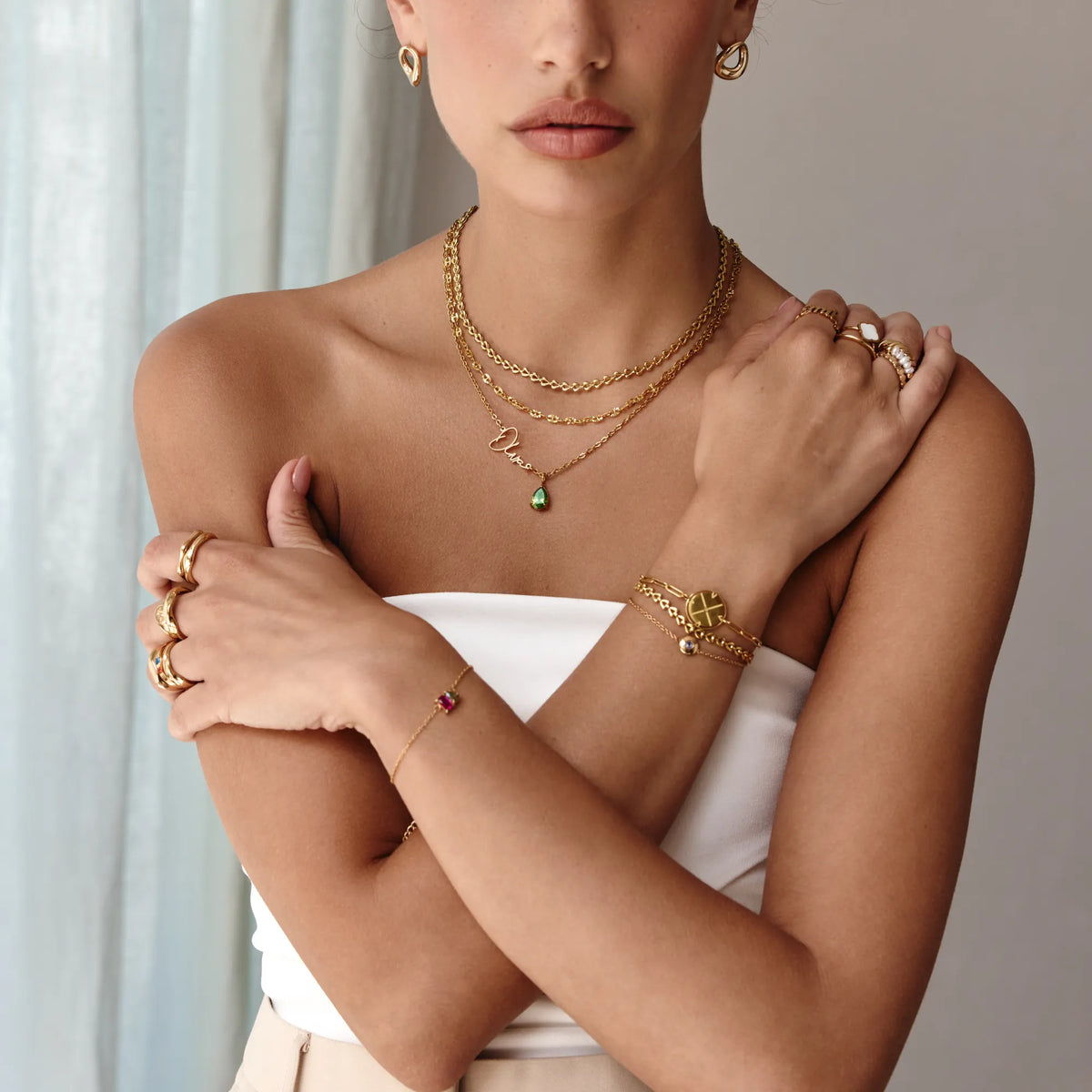 Signature Ketting met Naam & Geboortesteen