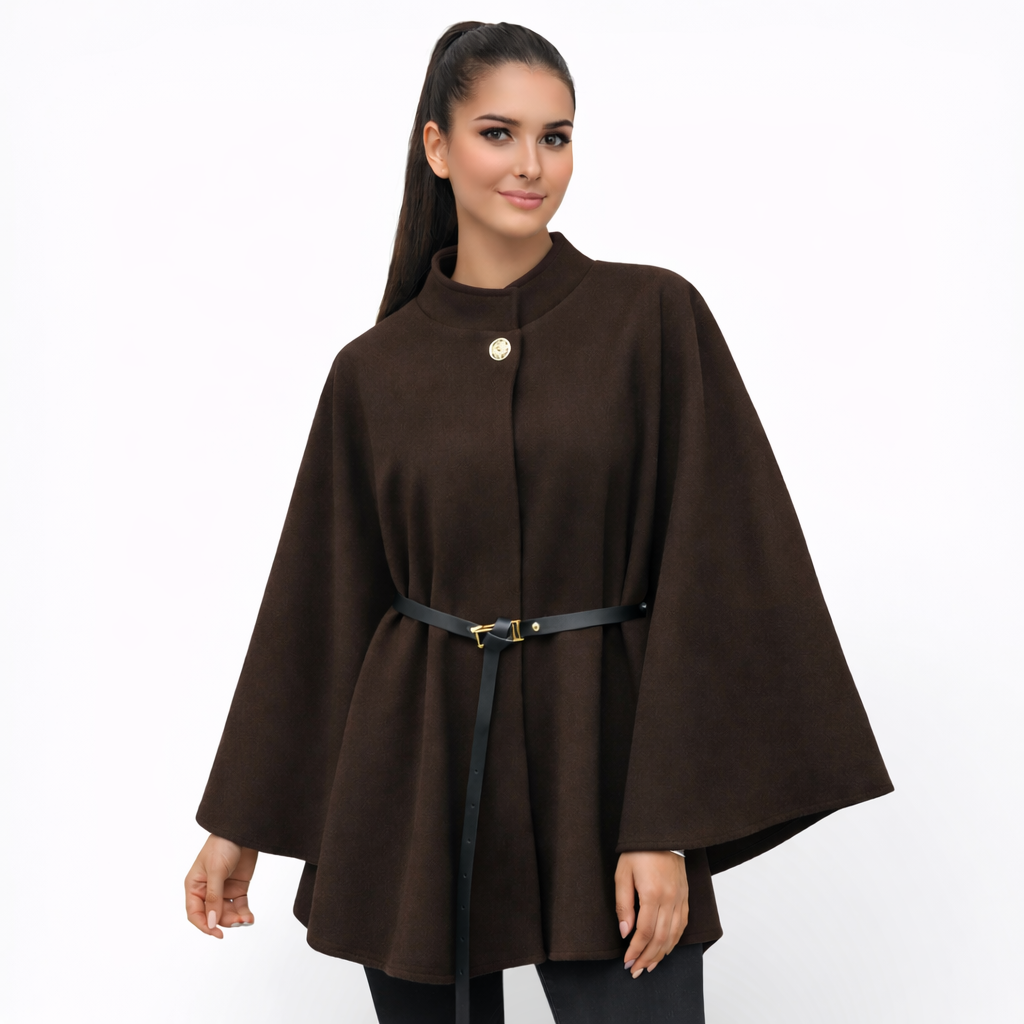 ÉLORA – Elegantes Cape mit Gürtel
