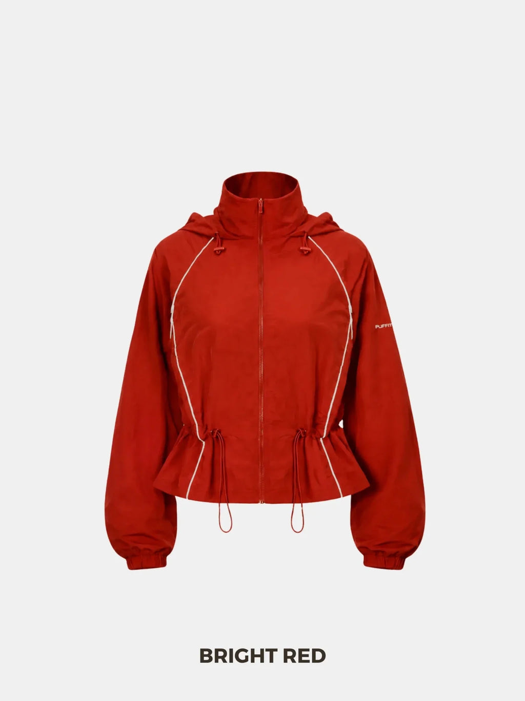 FlowCore™ Water Repellent Full-Zip Packable-Hood Track Jacket