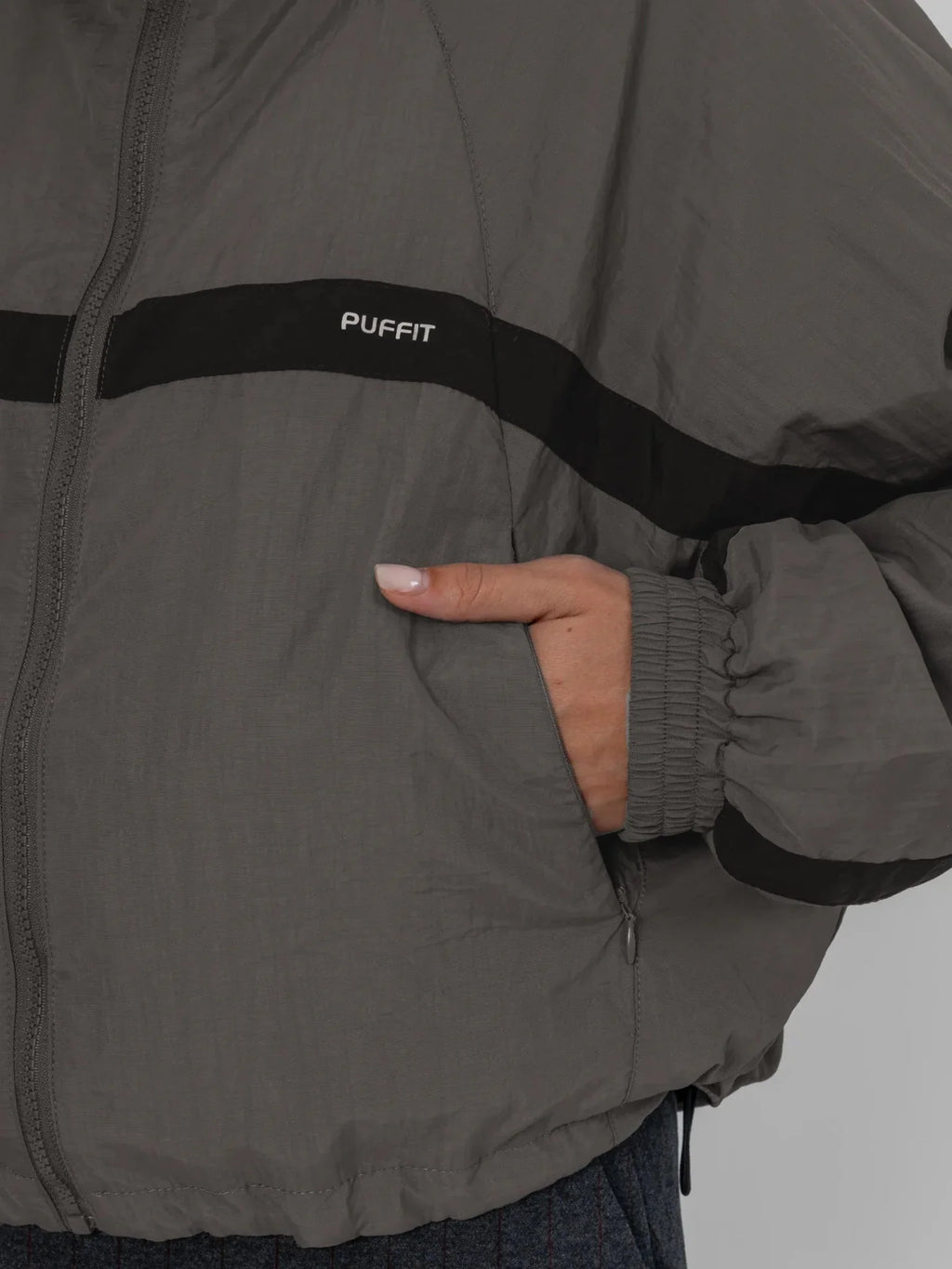 FlowCore™ Water Repellent Oversized Short Track Jacket