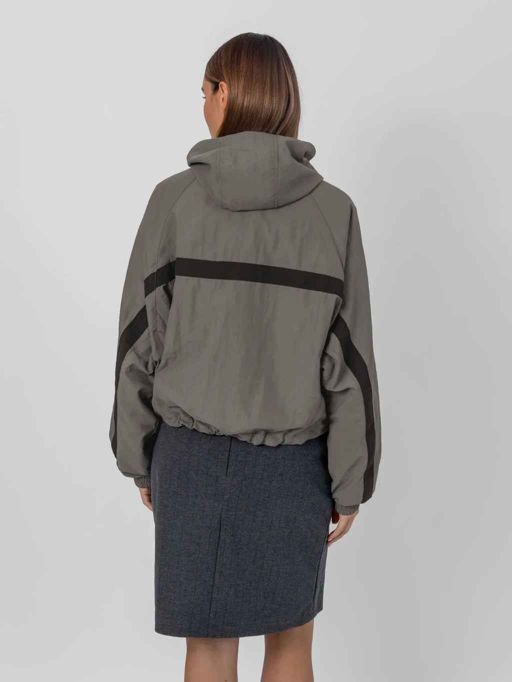FlowCore™ Water Repellent Oversized Short Track Jacket