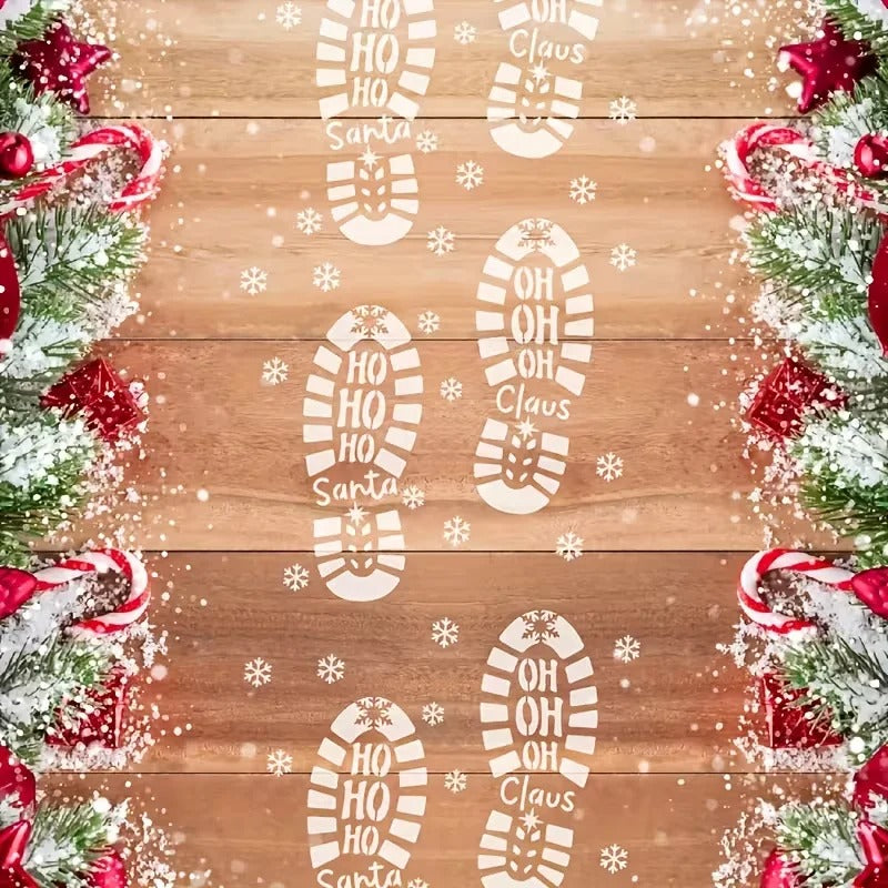 Santa Was Here! Footprint Stencil