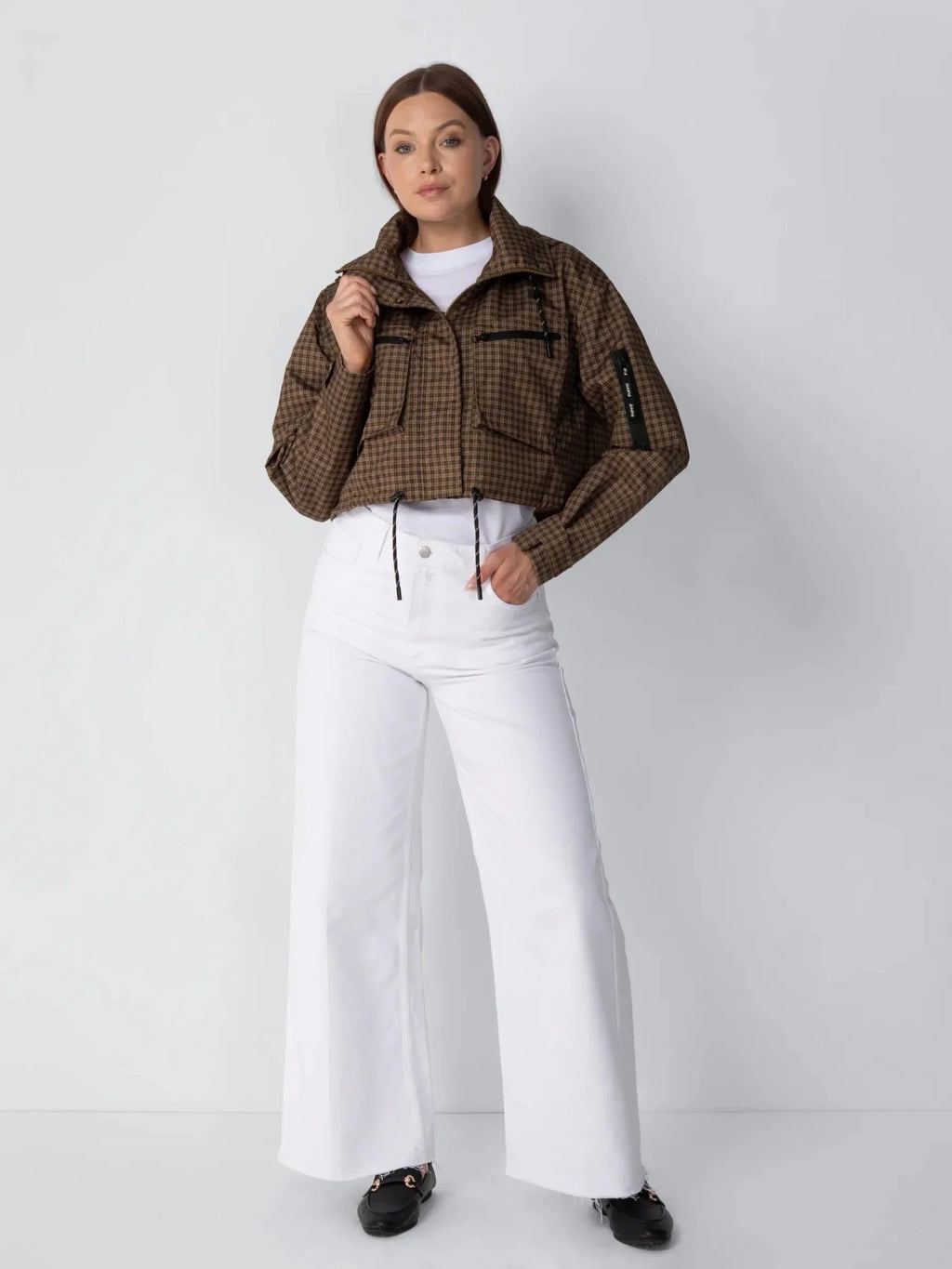 STM-TEX™ Elevated Cropped Hooded Rain Jacket - Stay Puffit