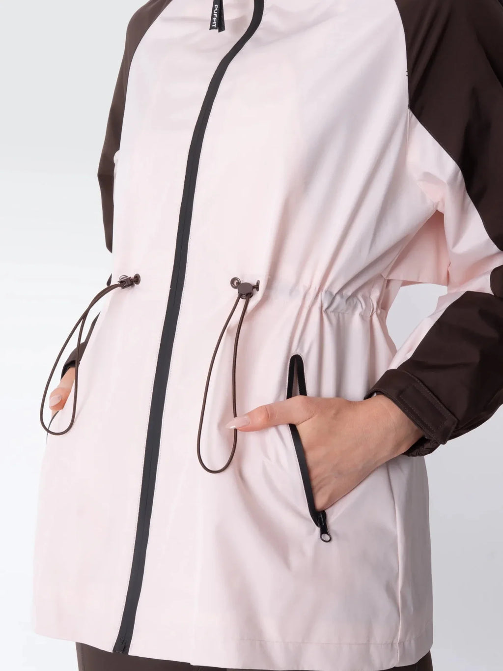 STM-TEX™ Brown/Pink Full-Zip Rain Jacket