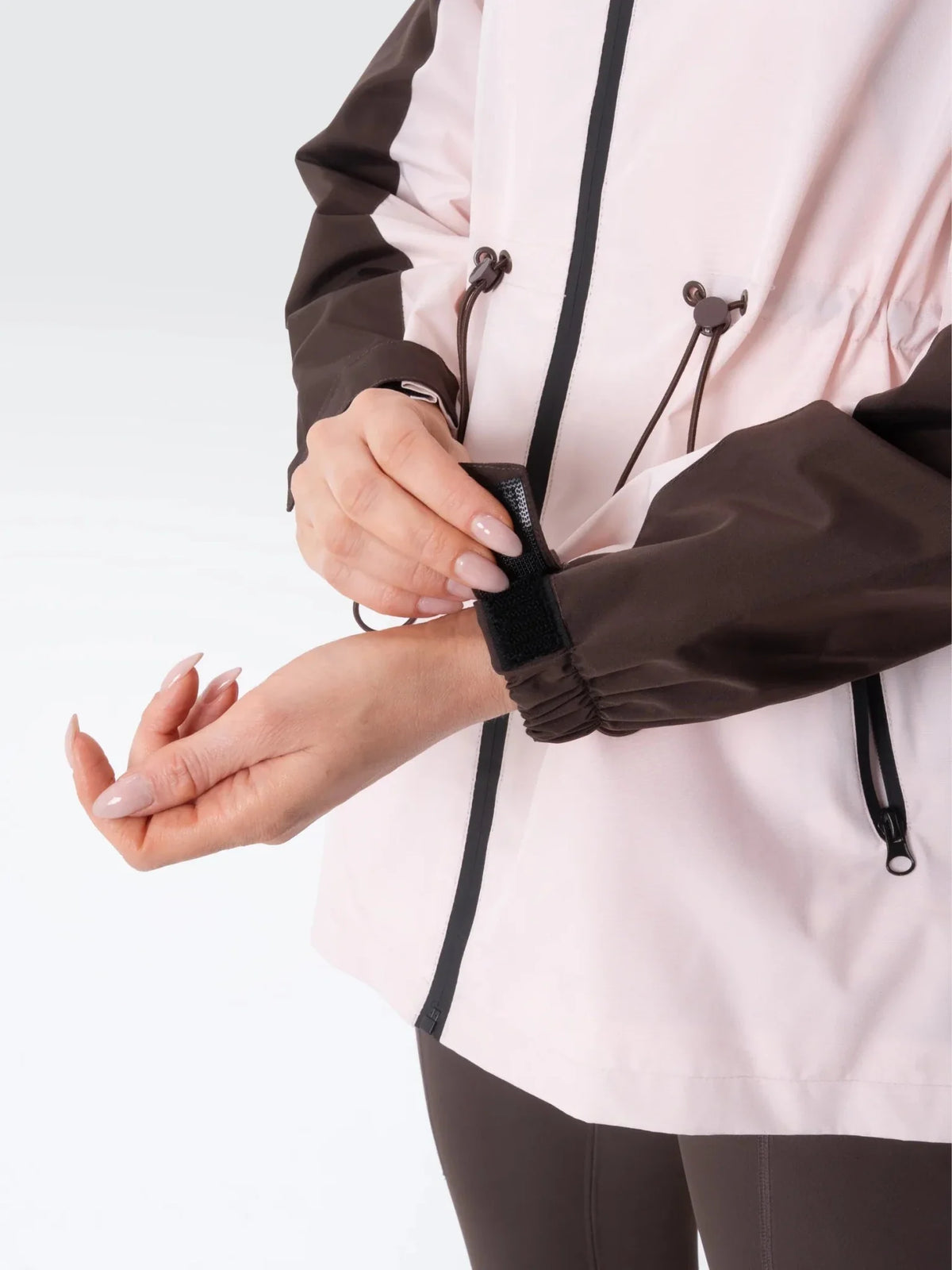 STM-TEX™ Brown/Pink Full-Zip Rain Jacket