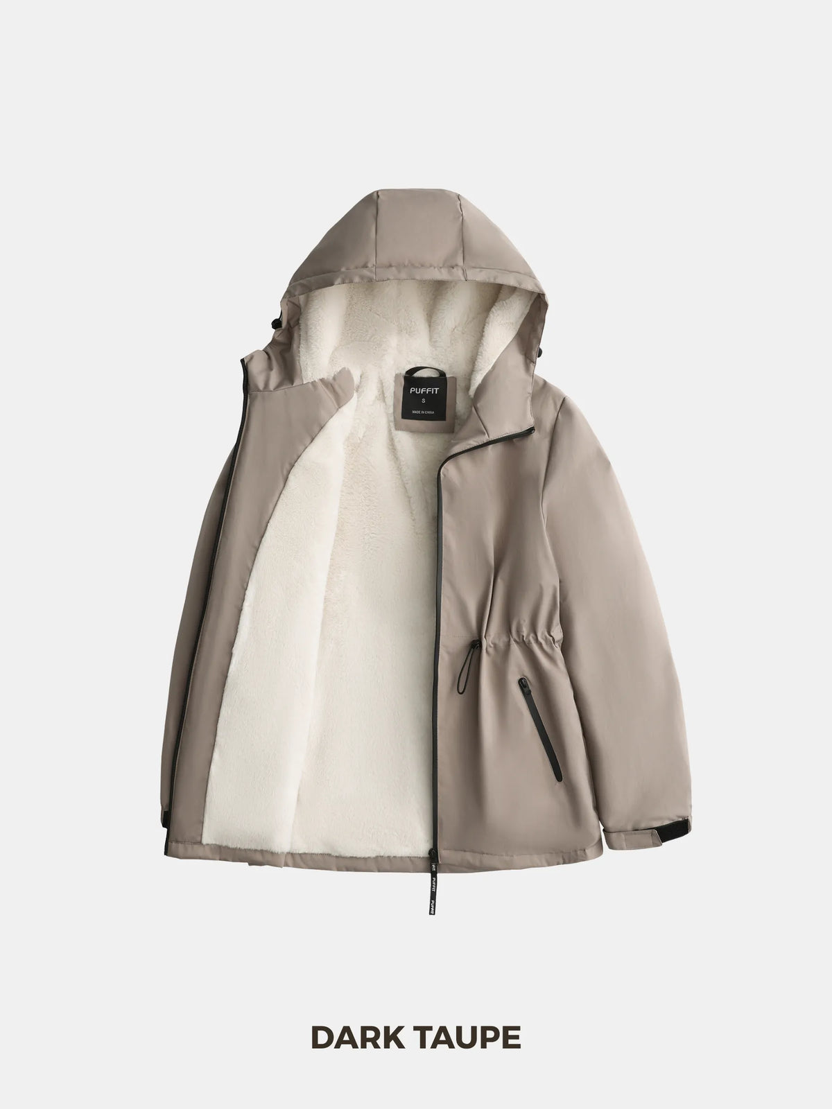 STM-TEX™ Faux Fur Lined Full Zip Rain Jacket