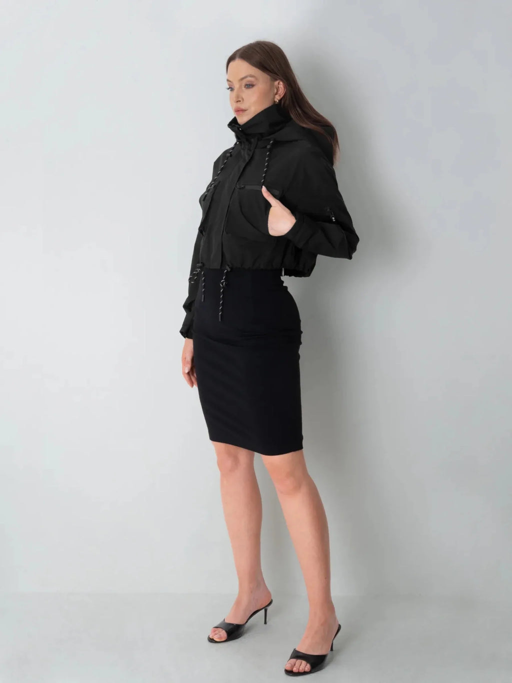 STM-TEX™ Elevated Cropped Hooded Rain Jacket - Stay Puffit