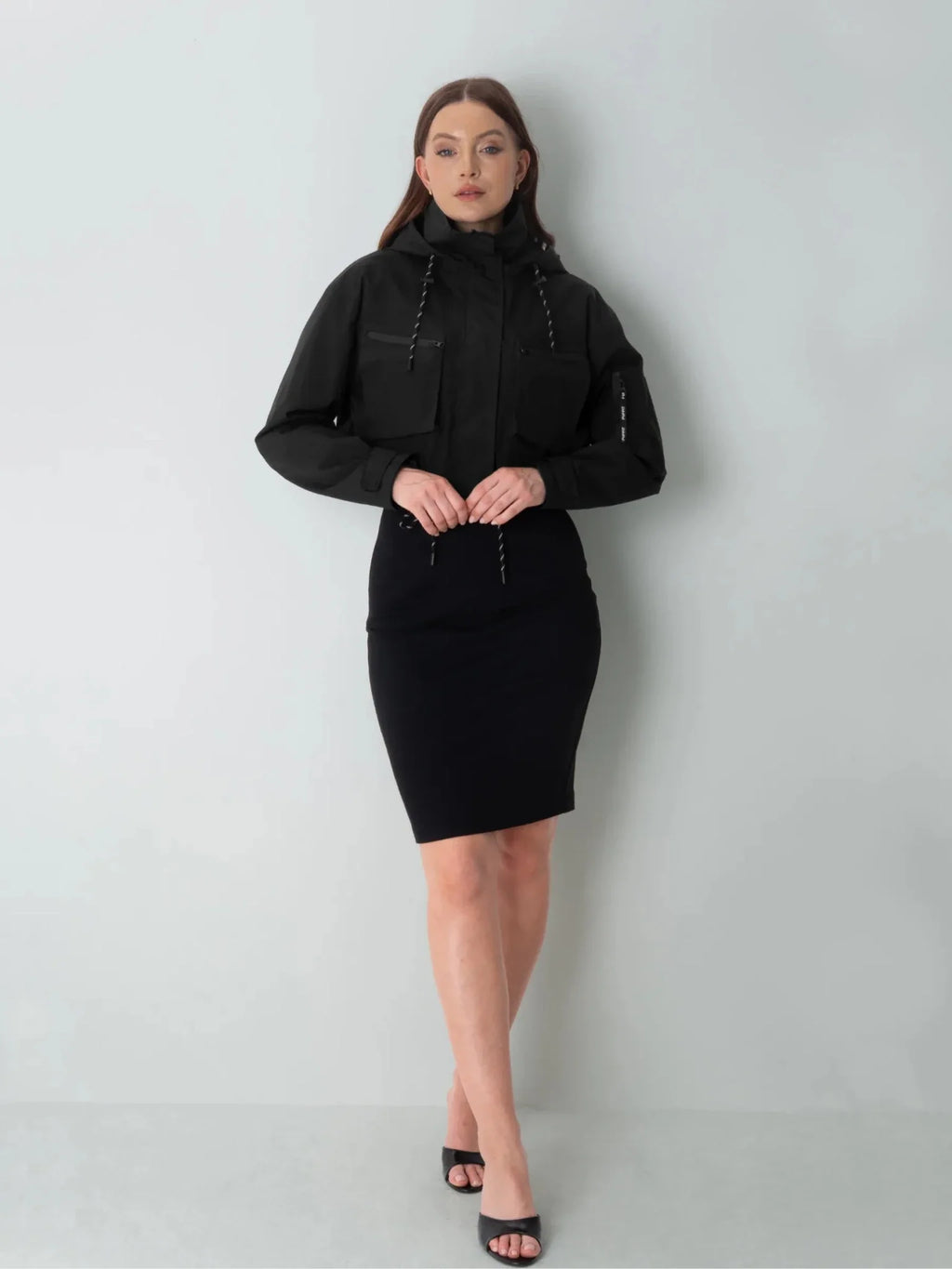 STM-TEX™ Elevated Cropped Hooded Rain Jacket - Stay Puffit