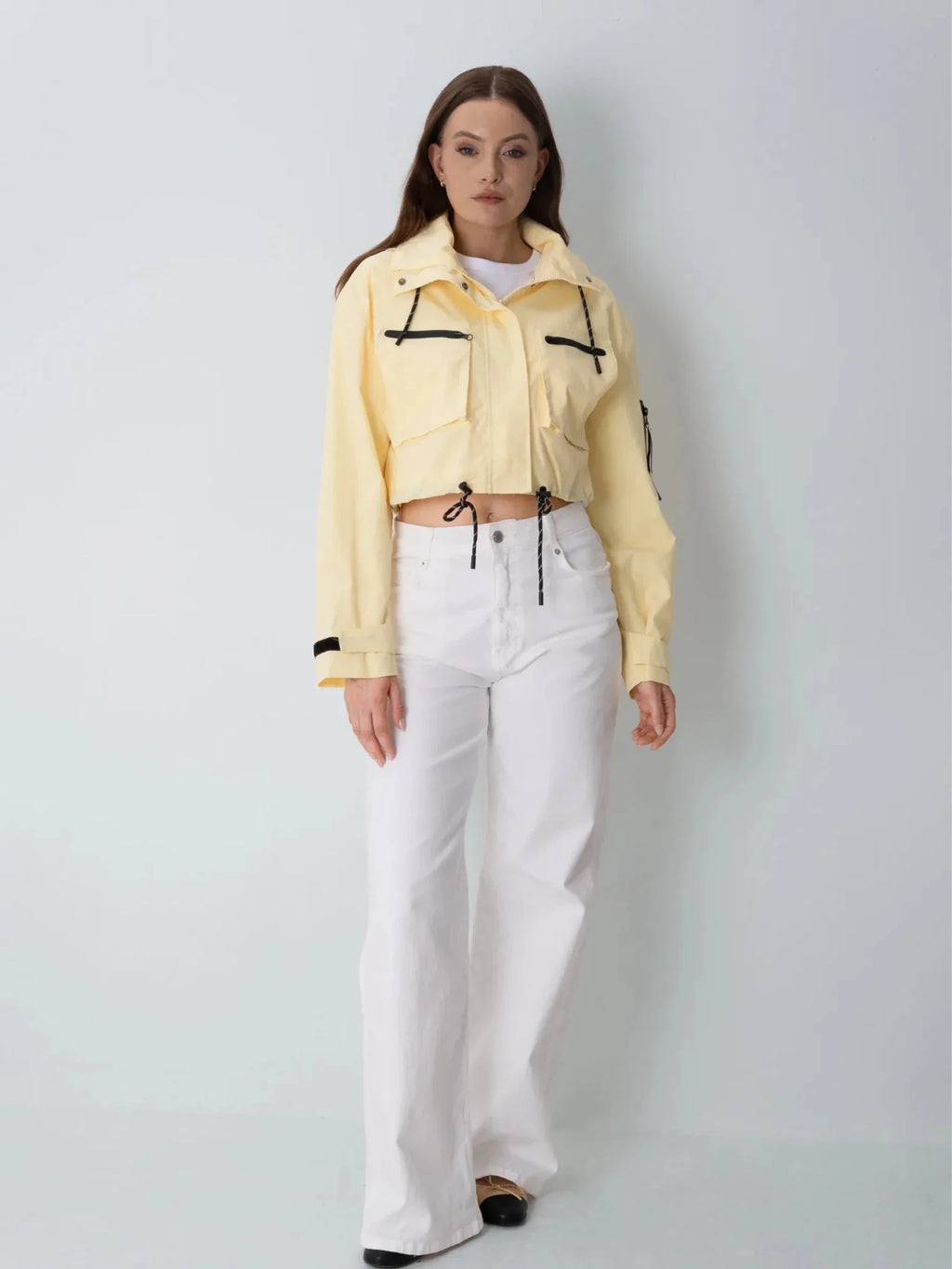 STM-TEX™ Elevated Cropped Hooded Rain Jacket - Stay Puffit
