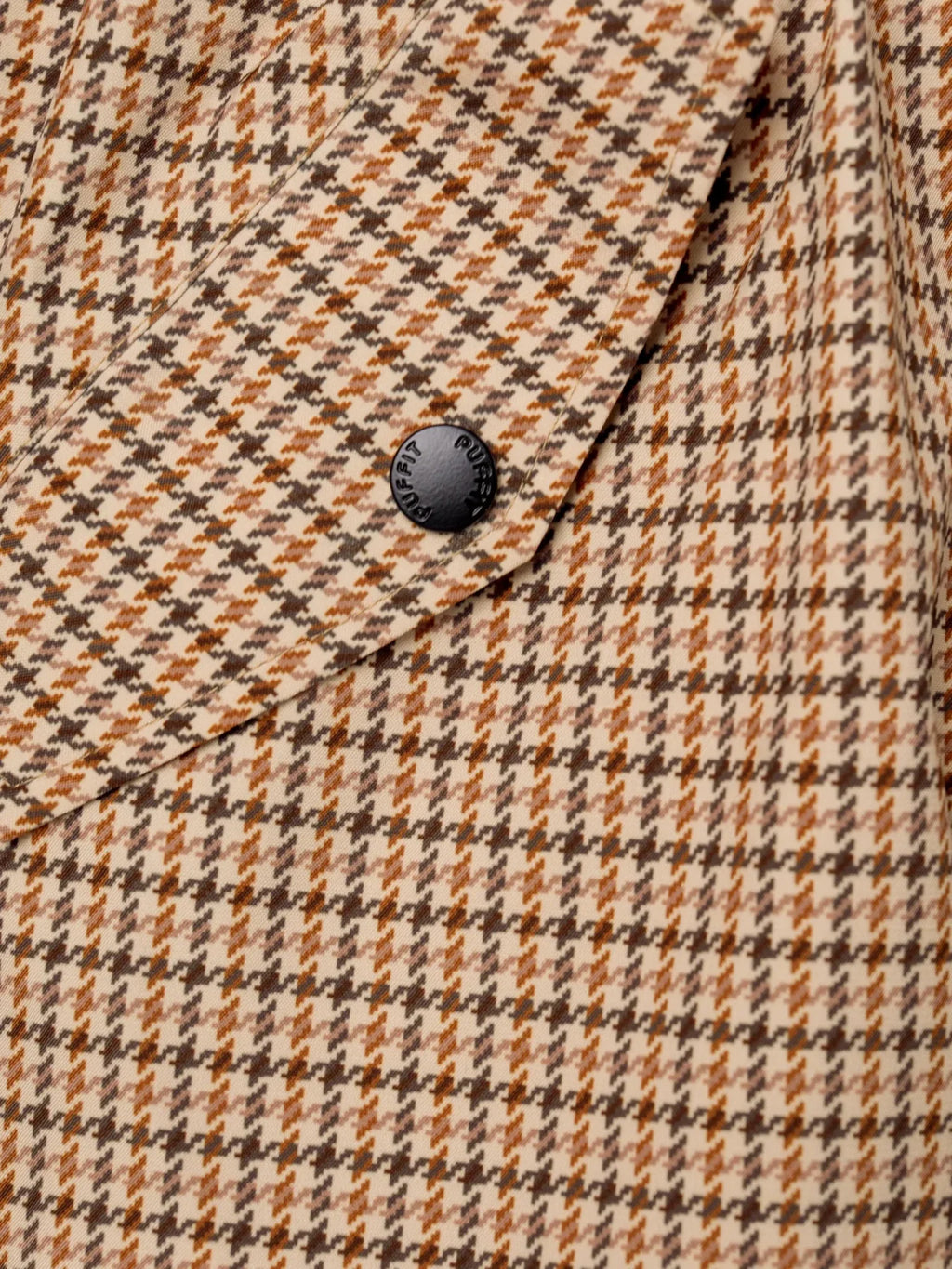 STM-TEX™ Beige Houndstooth Elevated Long Breathable Raincoat