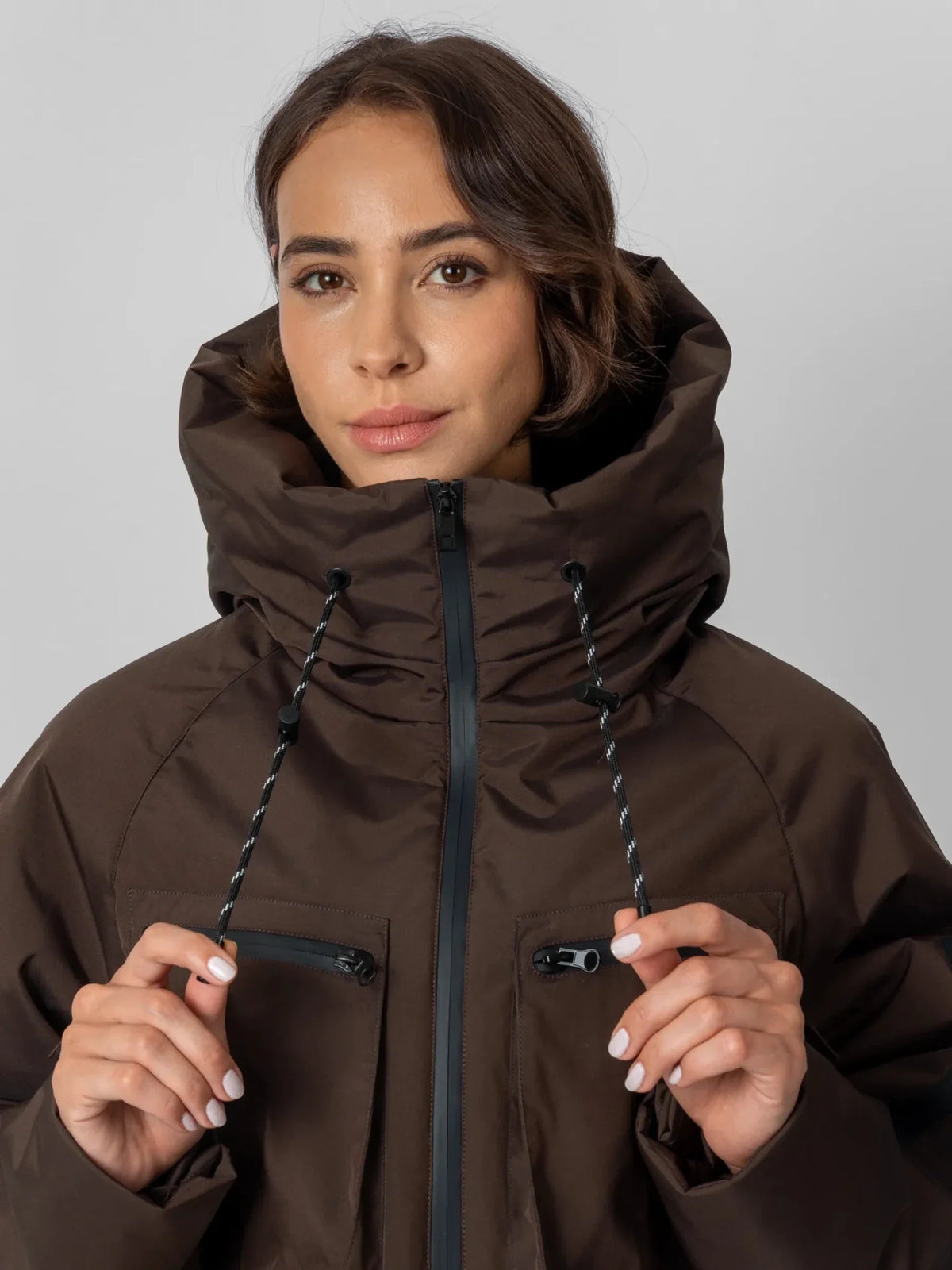 STM-TEX™ Elevated Cropped Hooded Rain Jacket