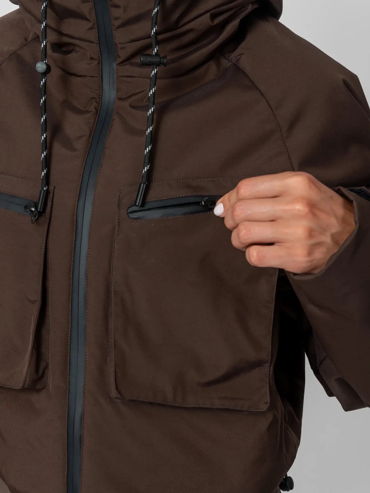 STM-TEX™ Elevated Padded Cropped Hooded Rain Jacket
