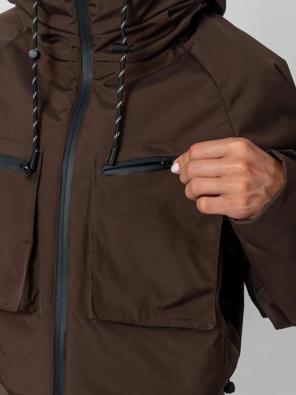 STM-TEX™ Elevated Cropped Hooded Rain Jacket