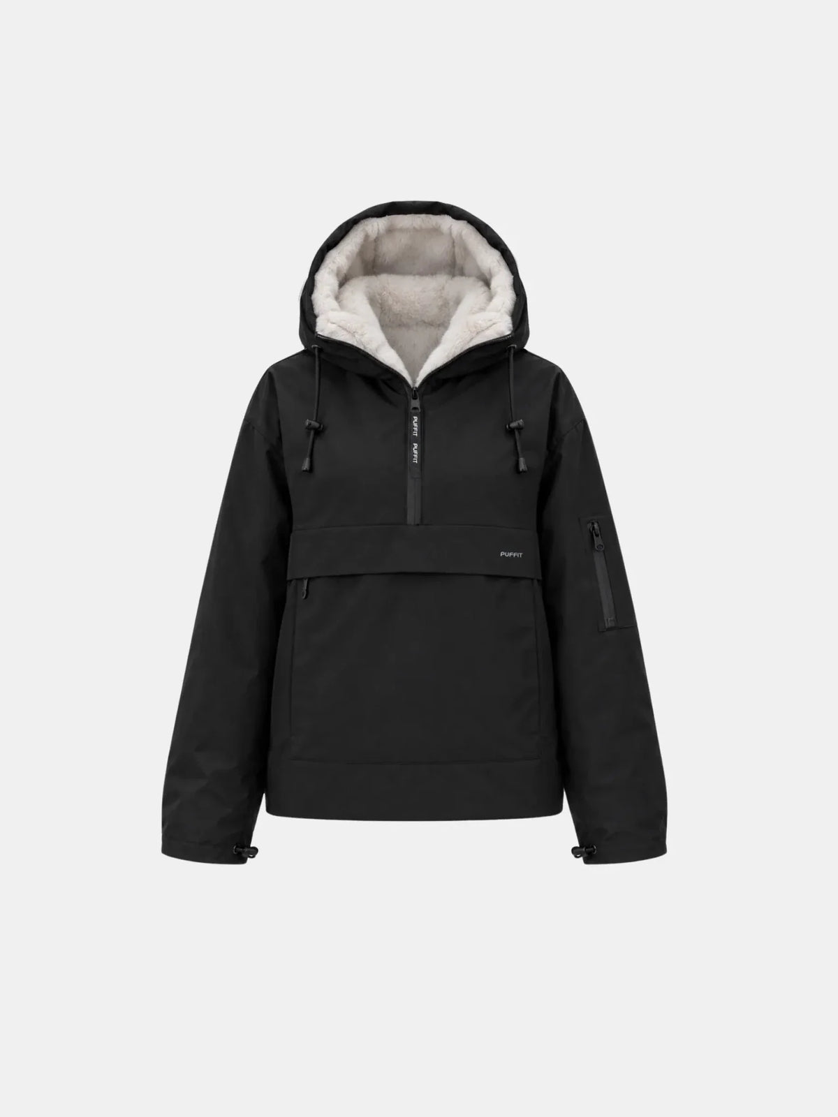 STM-TEX™ Faux Fur Lined Classic Relaxed Fit Rain Hoodie