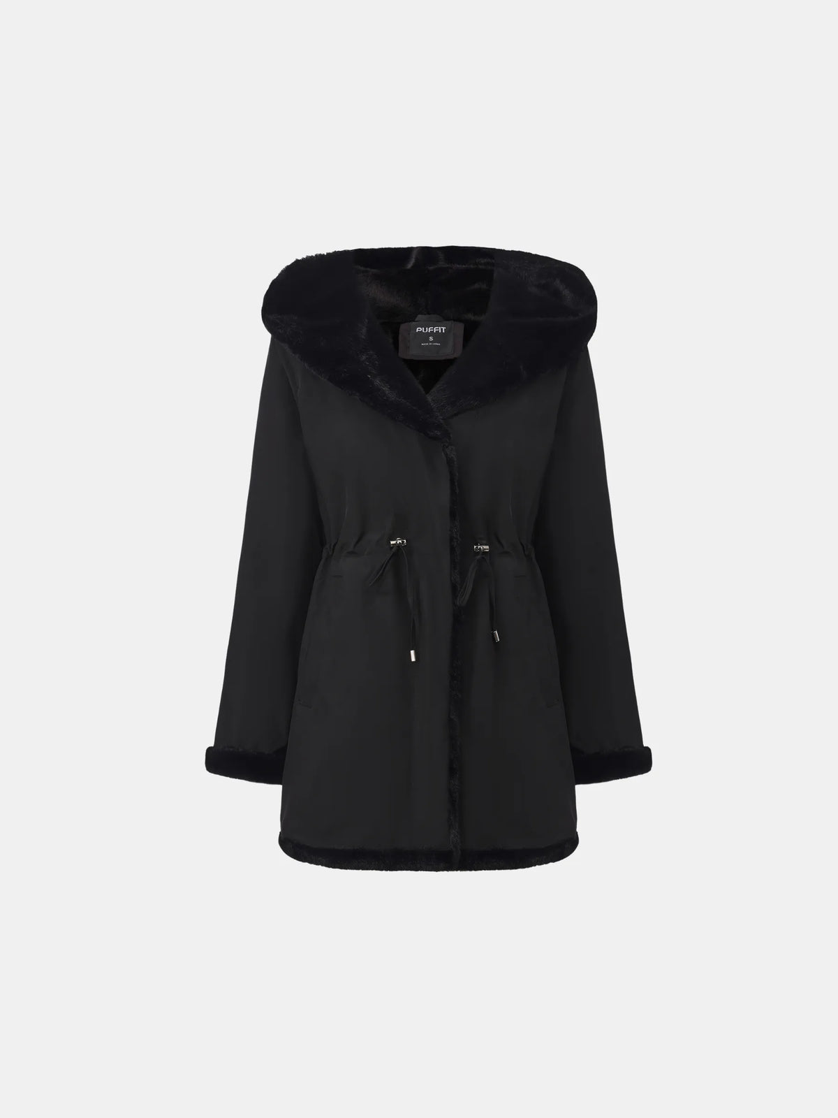 STM-TEX™ Faux Fur Lined Mid Length Rain Coat