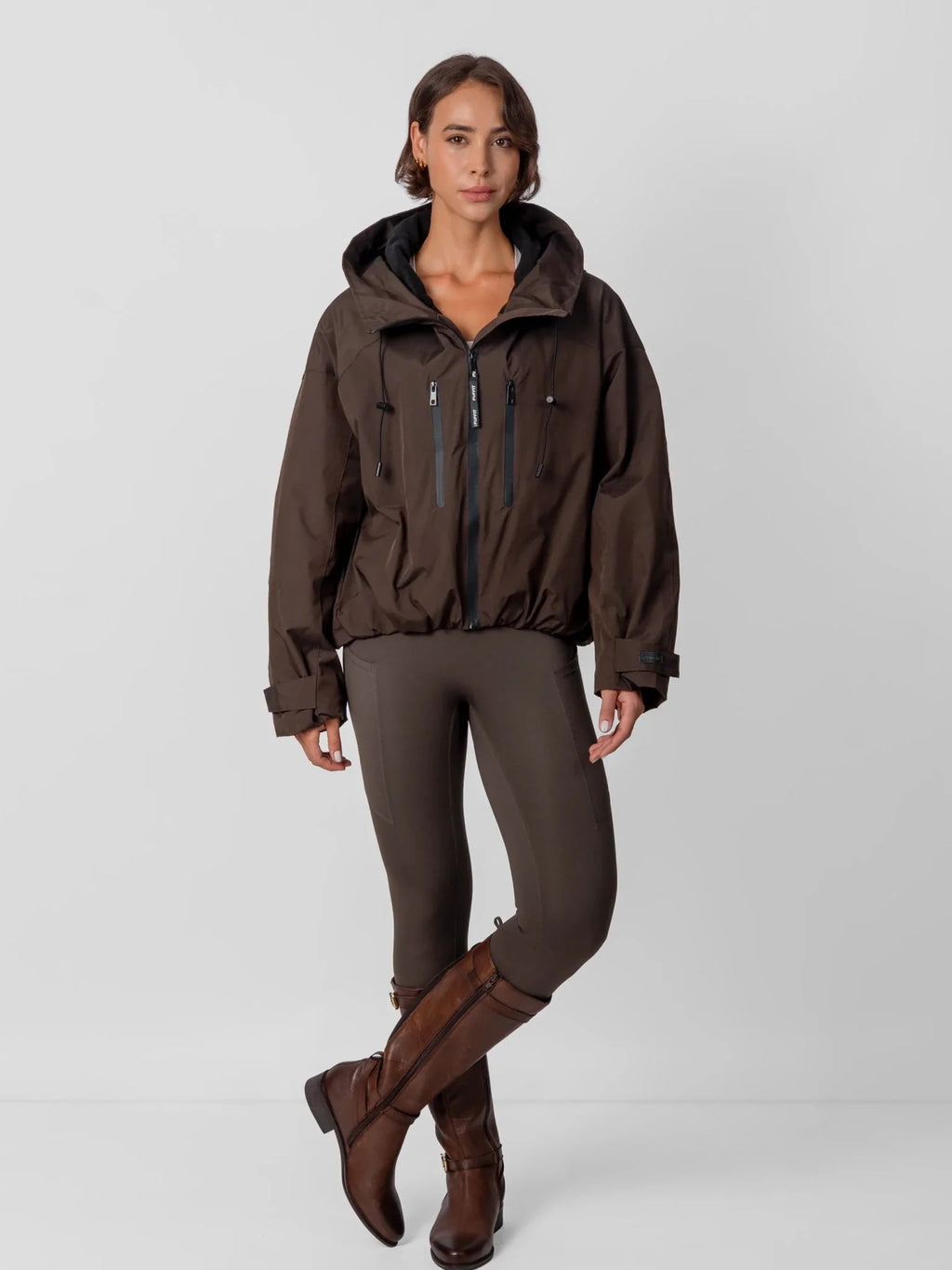 STM-TEX™ Fleece Lined One Size Short Oversized Rain Jacket
