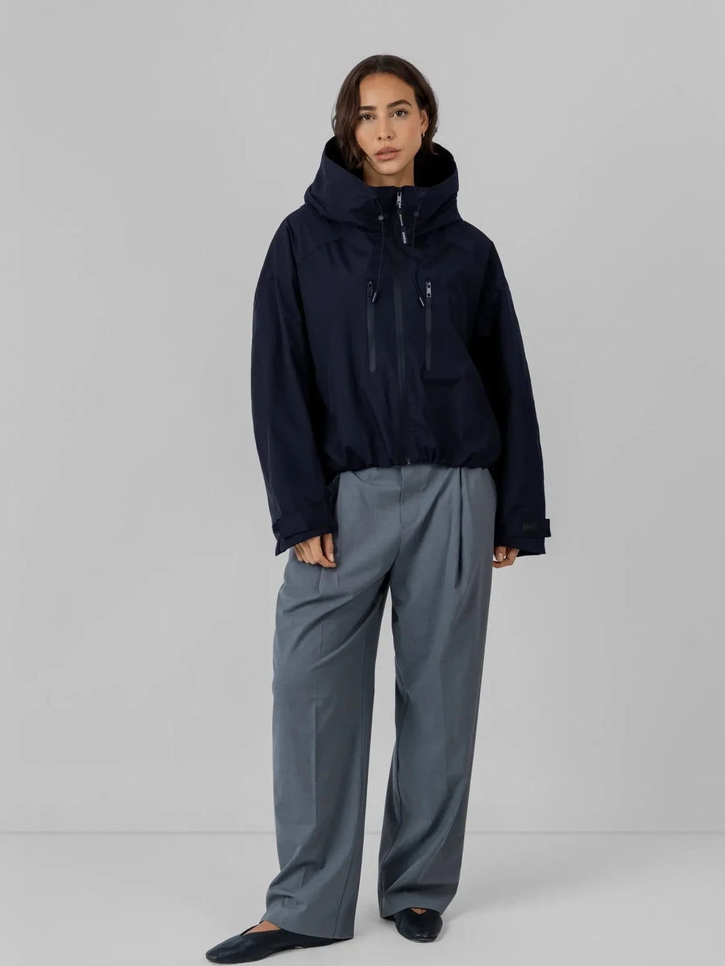 STM-TEX™ Fleece Lined One Size Short Oversized Rain Jacket