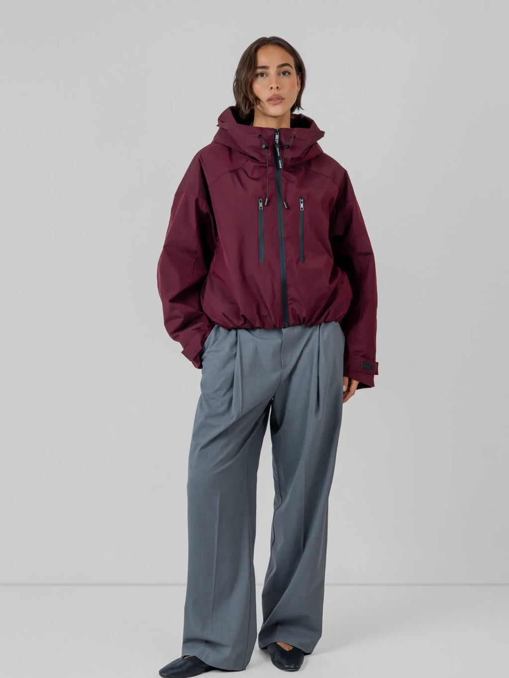 STM-TEX™ Fleece Lined One Size Short Oversized Rain Jacket