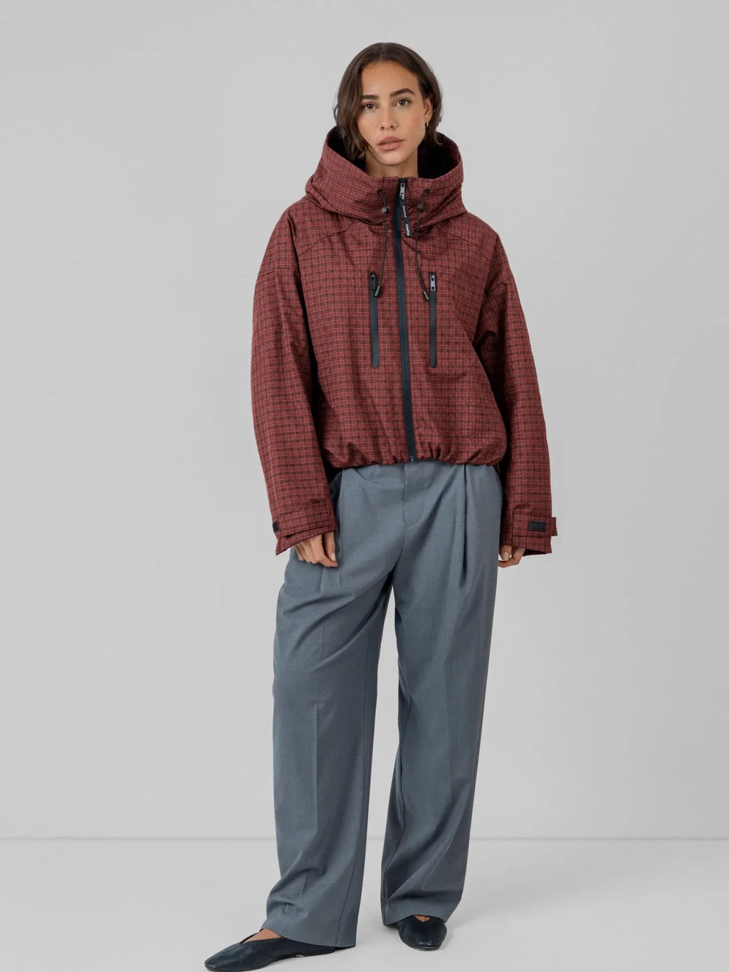 STM-TEX™ Fleece Lined One Size Short Oversized Rain Jacket