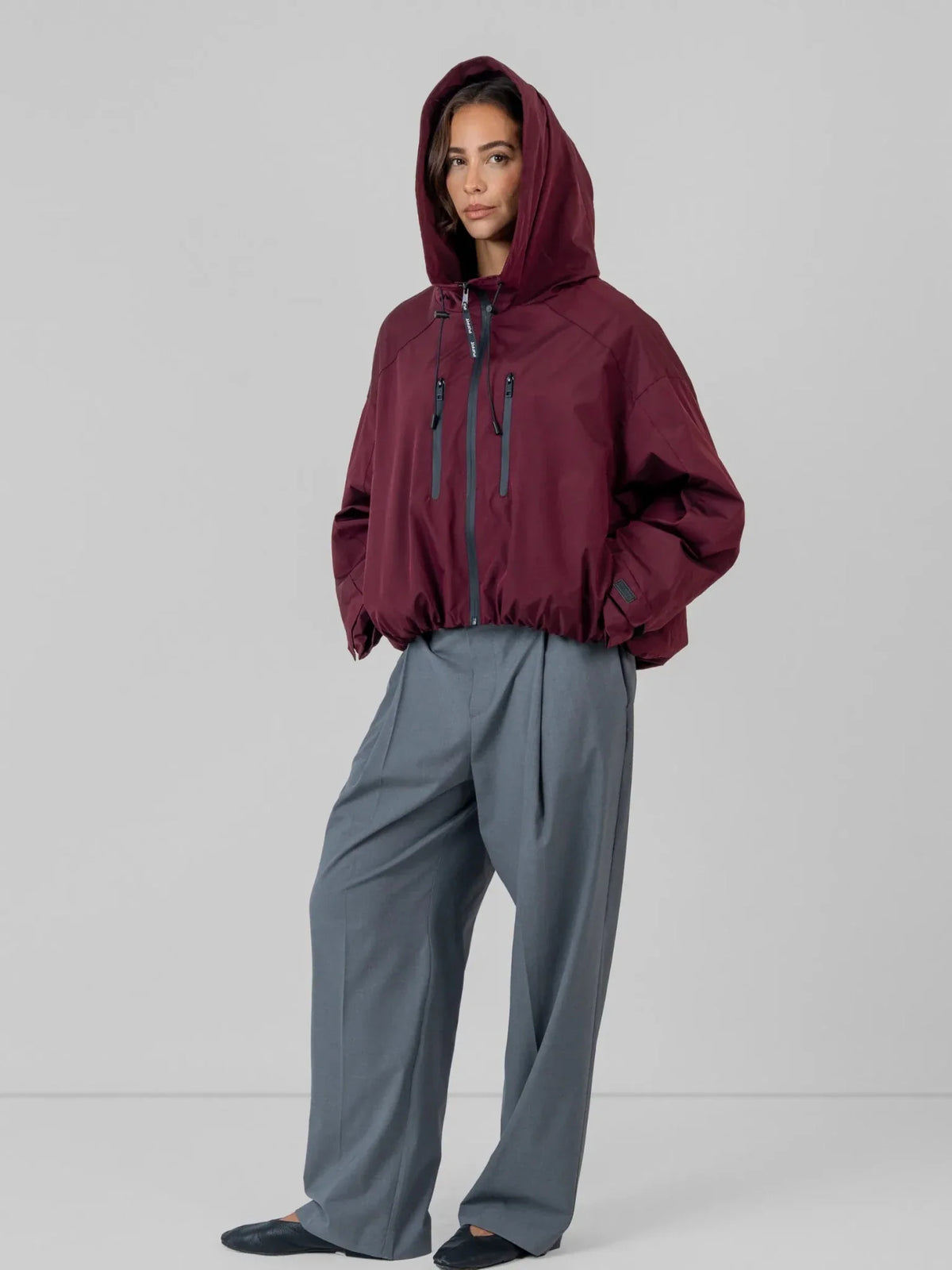 STM-TEX™ Fleece Lined One Size Short Oversized Rain Jacket