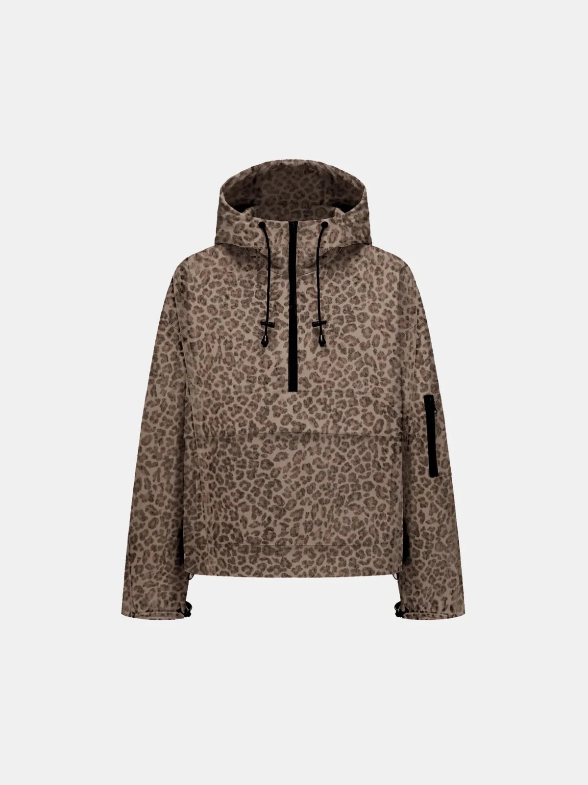 STM-TEX™ Leopard Print Classic Relaxed Fit Rain Hoodie