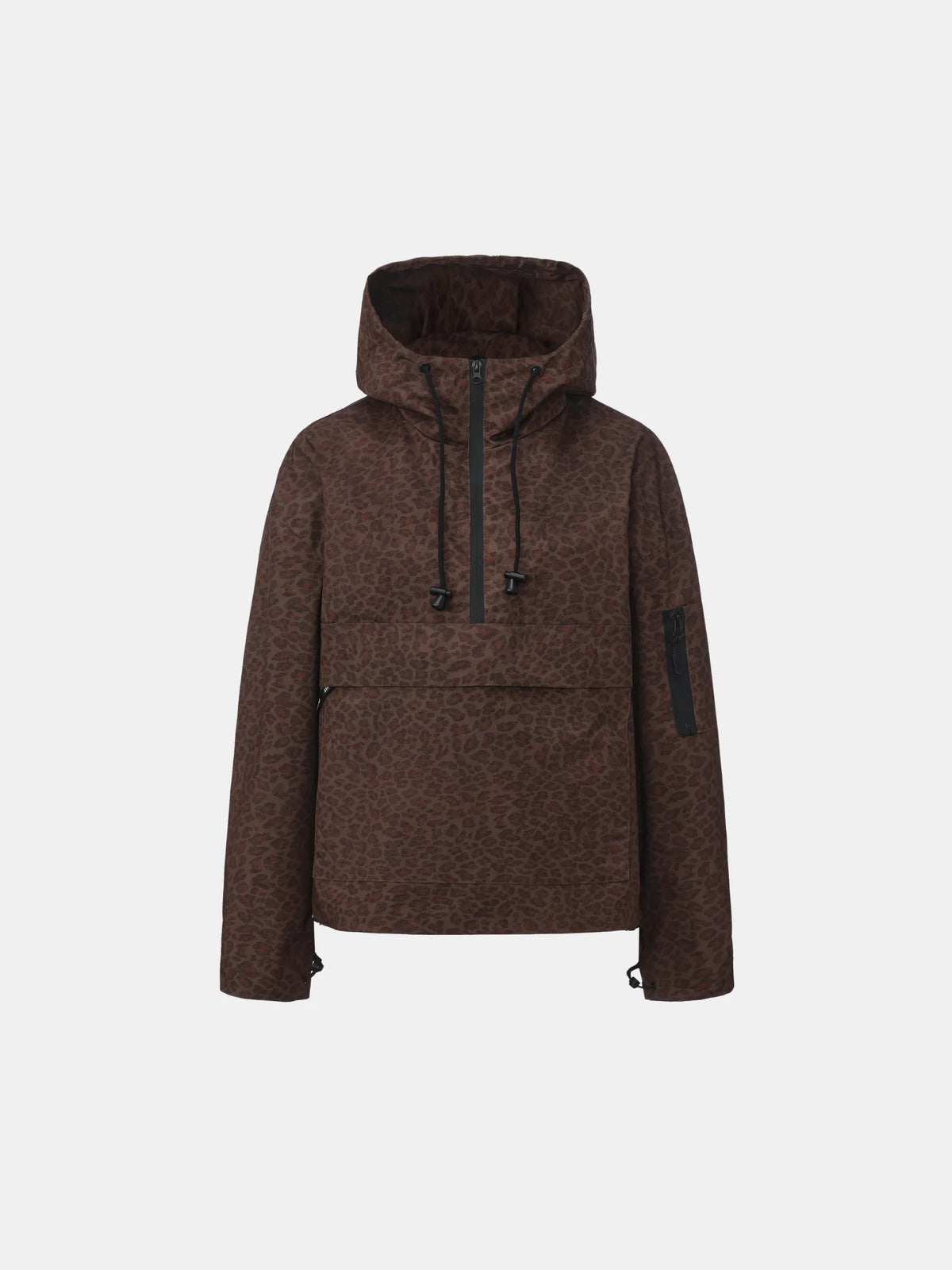 STM-TEX™ Mocha Leopard Classic Relaxed Fit Rain Hoodie