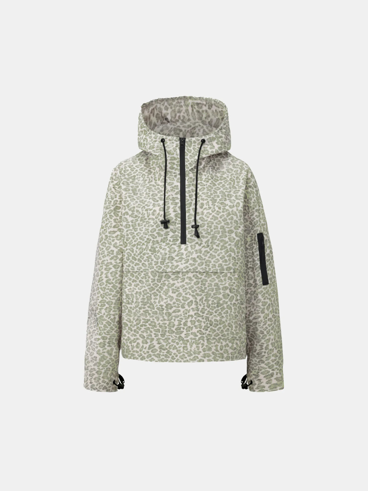 STM-TEX™ Olive Leopard Classic Relaxed Fit Rain Hoodie