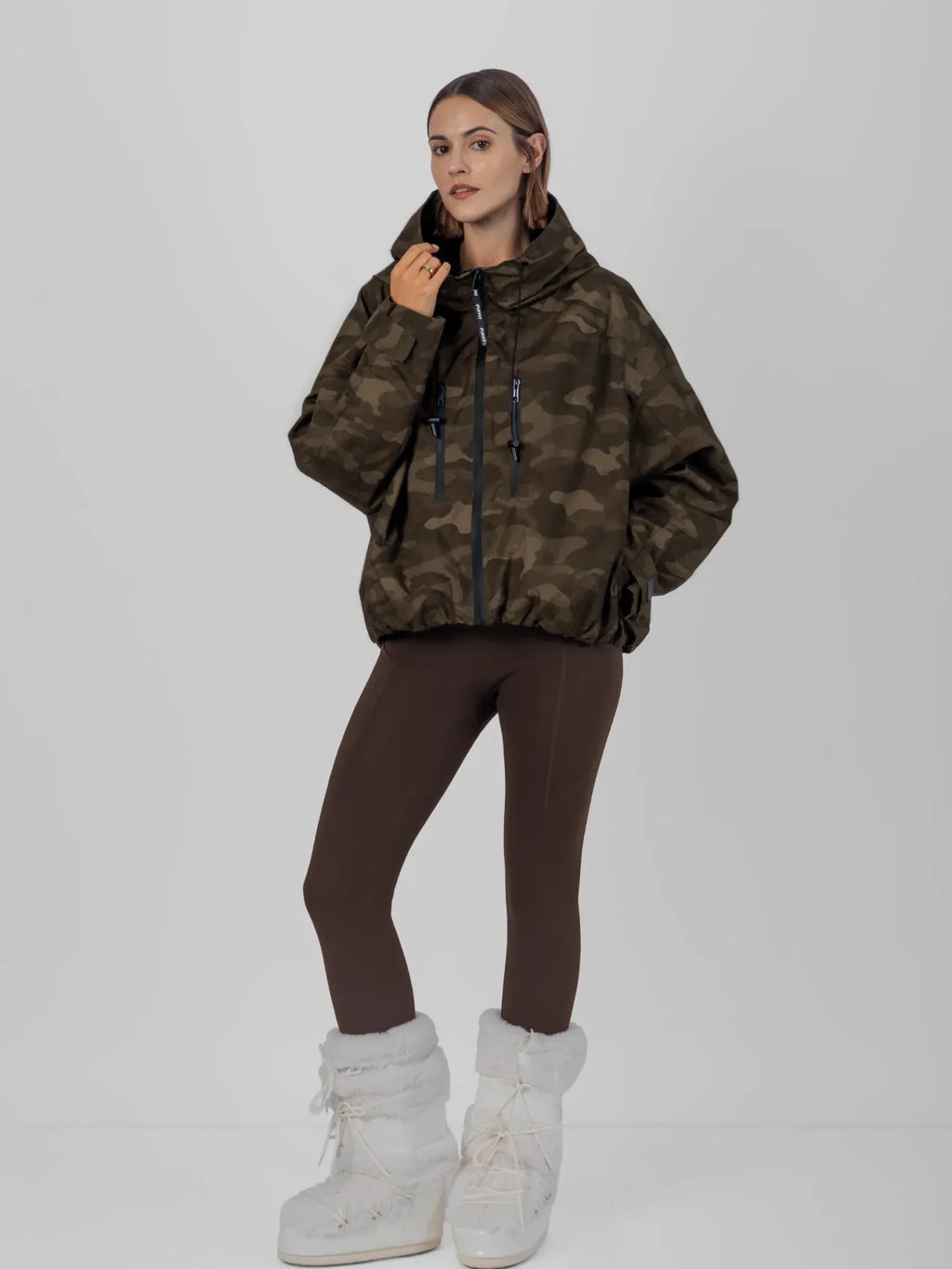STM-TEX™ Fleece Lined One Size Short Oversized Rain Jacket