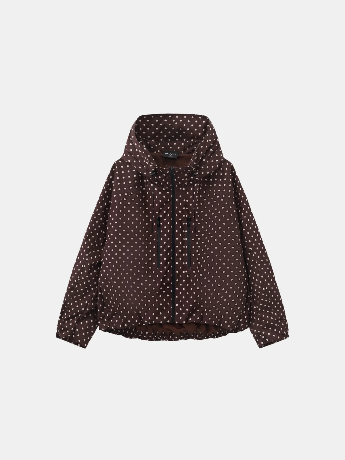 STM-TEX™ One Size Brown Dot Short Oversized Rain Jacket