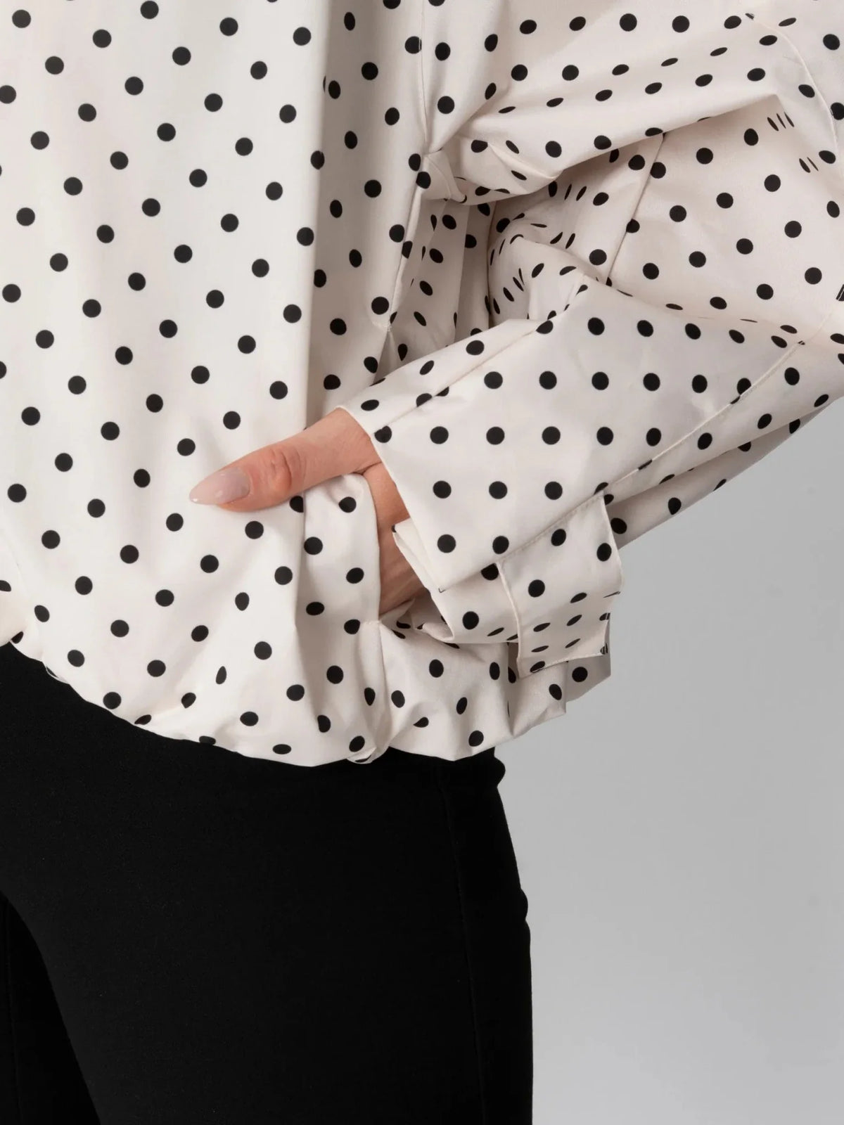 STM-TEX™ One Size Dot Short Oversized Rain Jacket