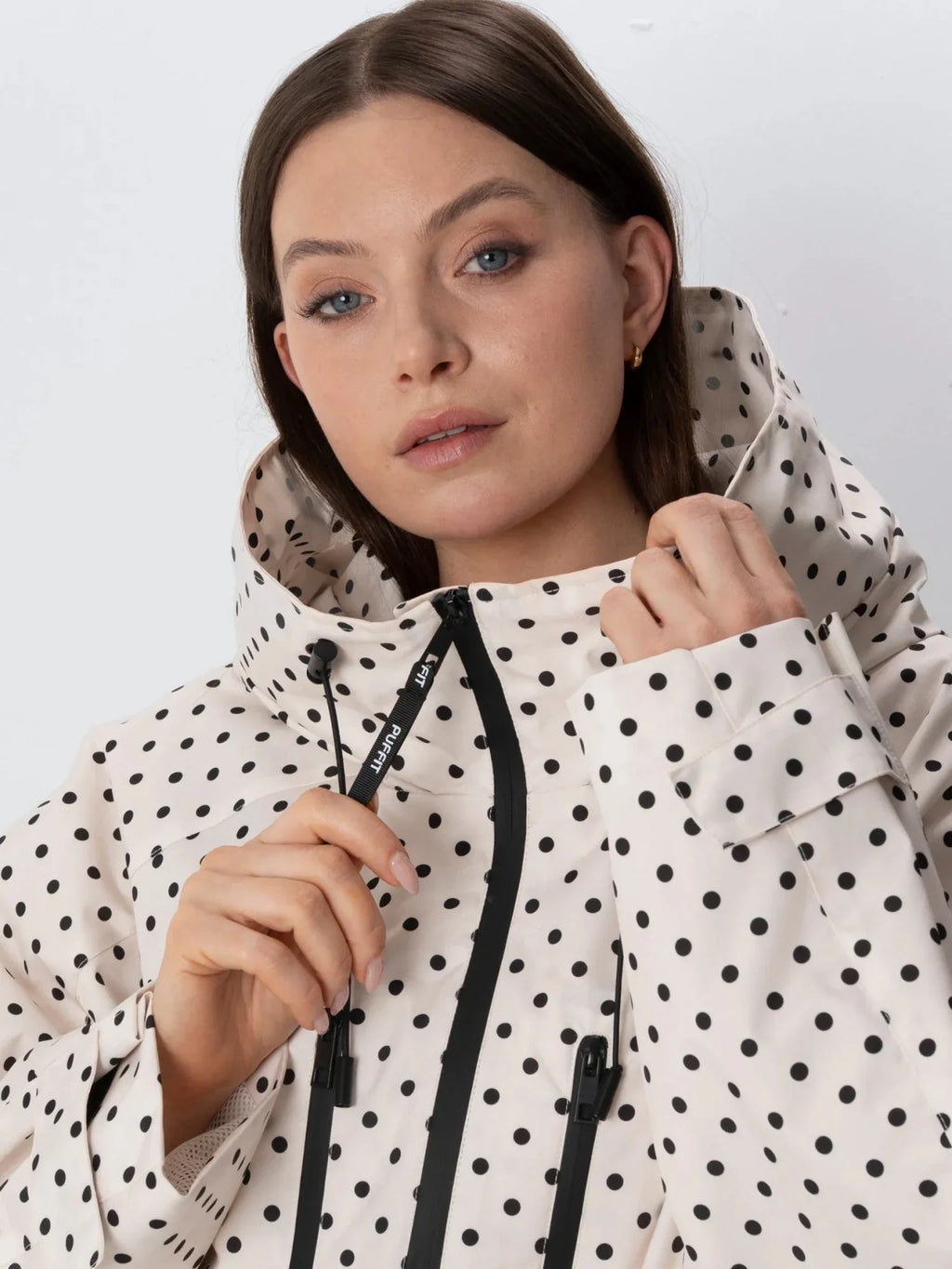 STM-TEX™ One Size Dot Short Oversized Rain Jacket