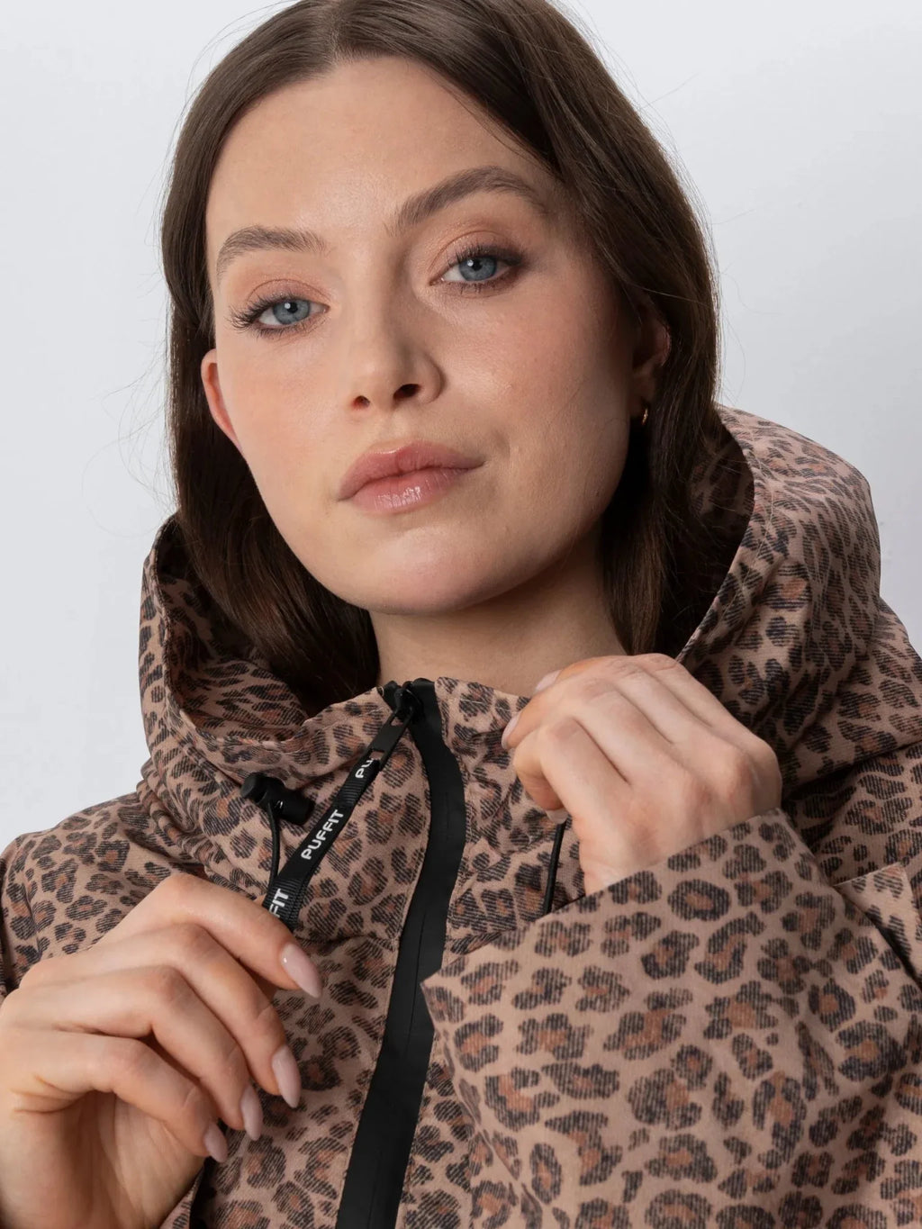 STM-TEX™ One Size Leopard Print Short Oversized Rain Jacket