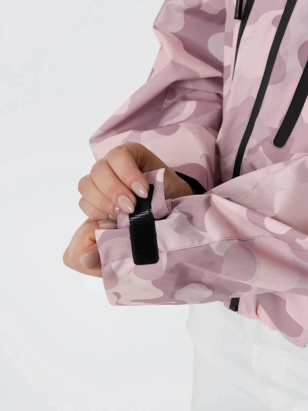 STM-TEX™ One Size Pink Camo Short Oversized Rain Jacket