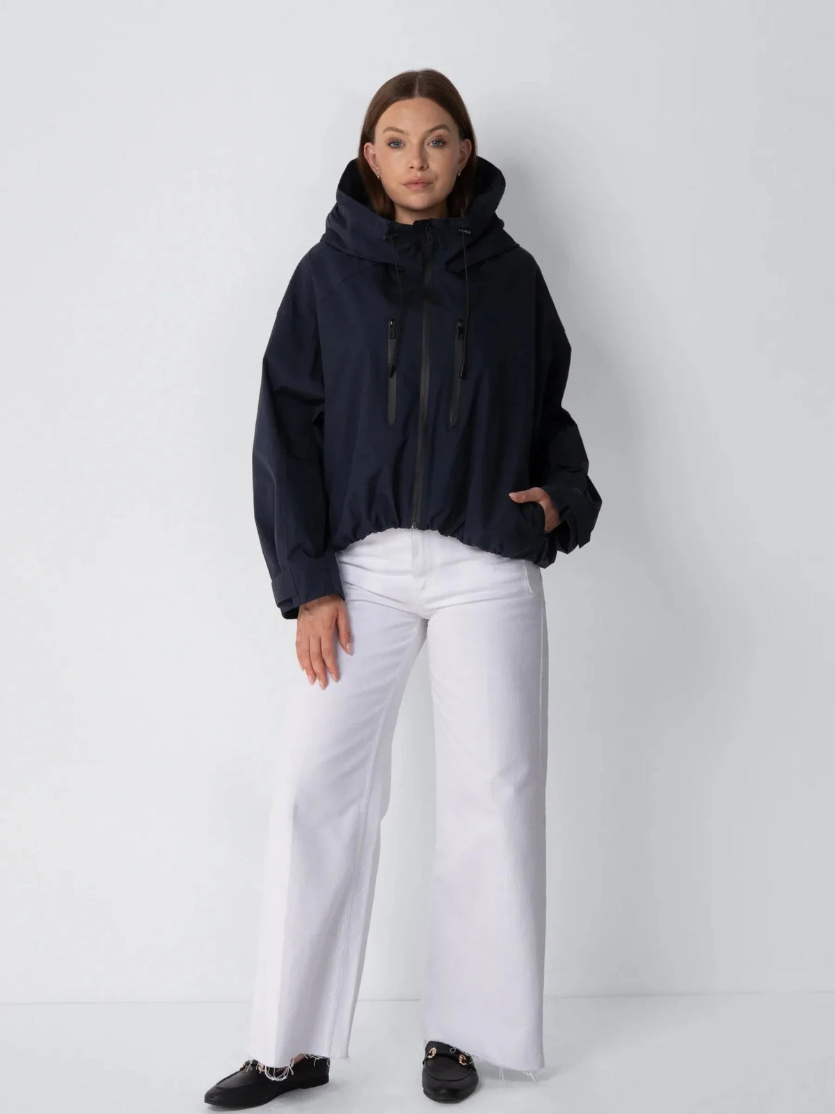 STM-TEX™ Fleece Lined One Size Short Oversized Rain Jacket