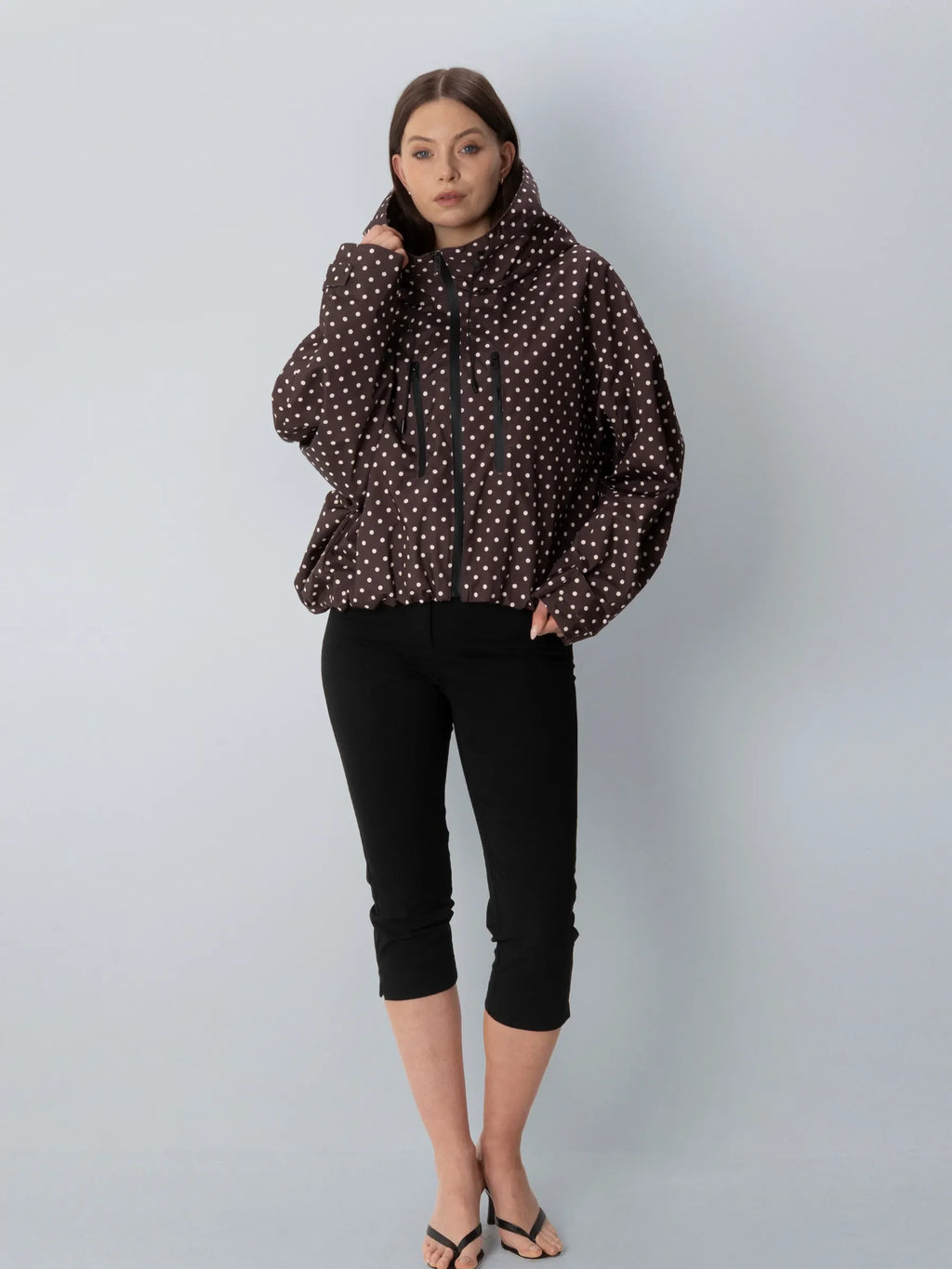 STM-TEX™ One Size Dot Short Oversized Rain Jacket