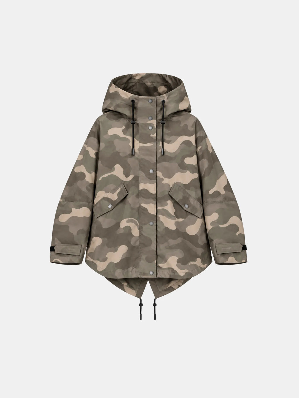 STM-TEX™ One Size Taupe Camo Mid Length Oversized Rain Jacket