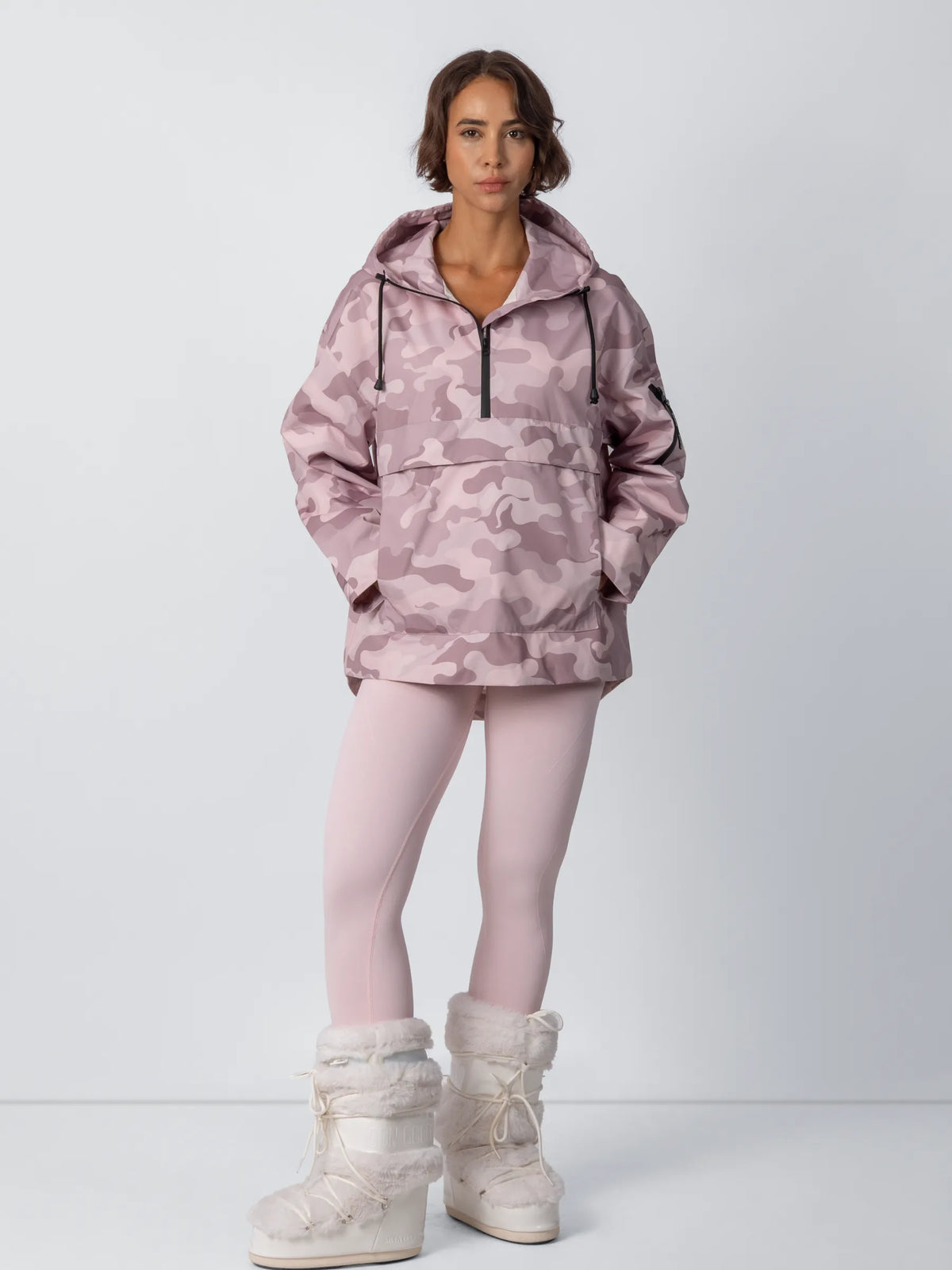STM-TEX™ Pink Camo Classic Relaxed Fit Rain Hoodie