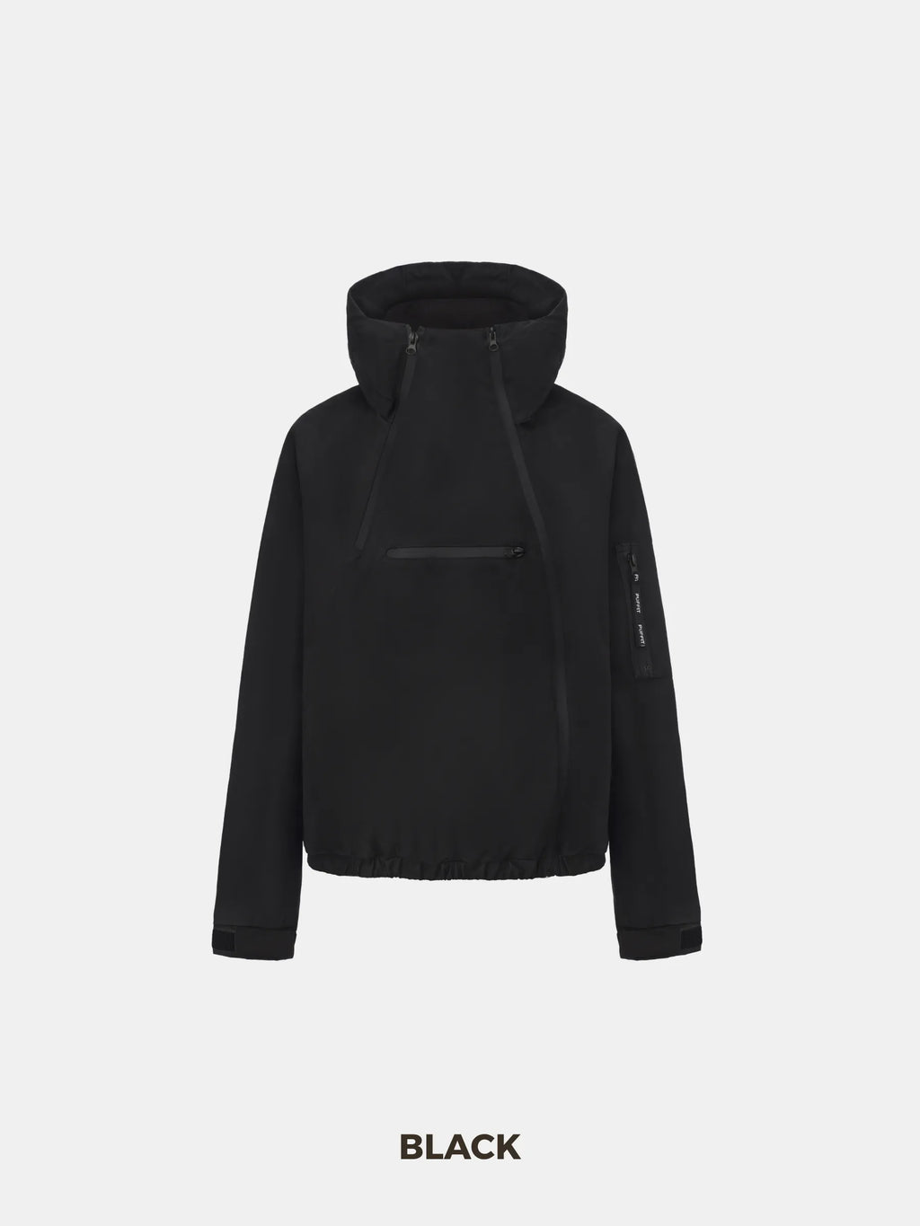 STM-TEX™ Short Asymmetric Zip Rain Hoodie