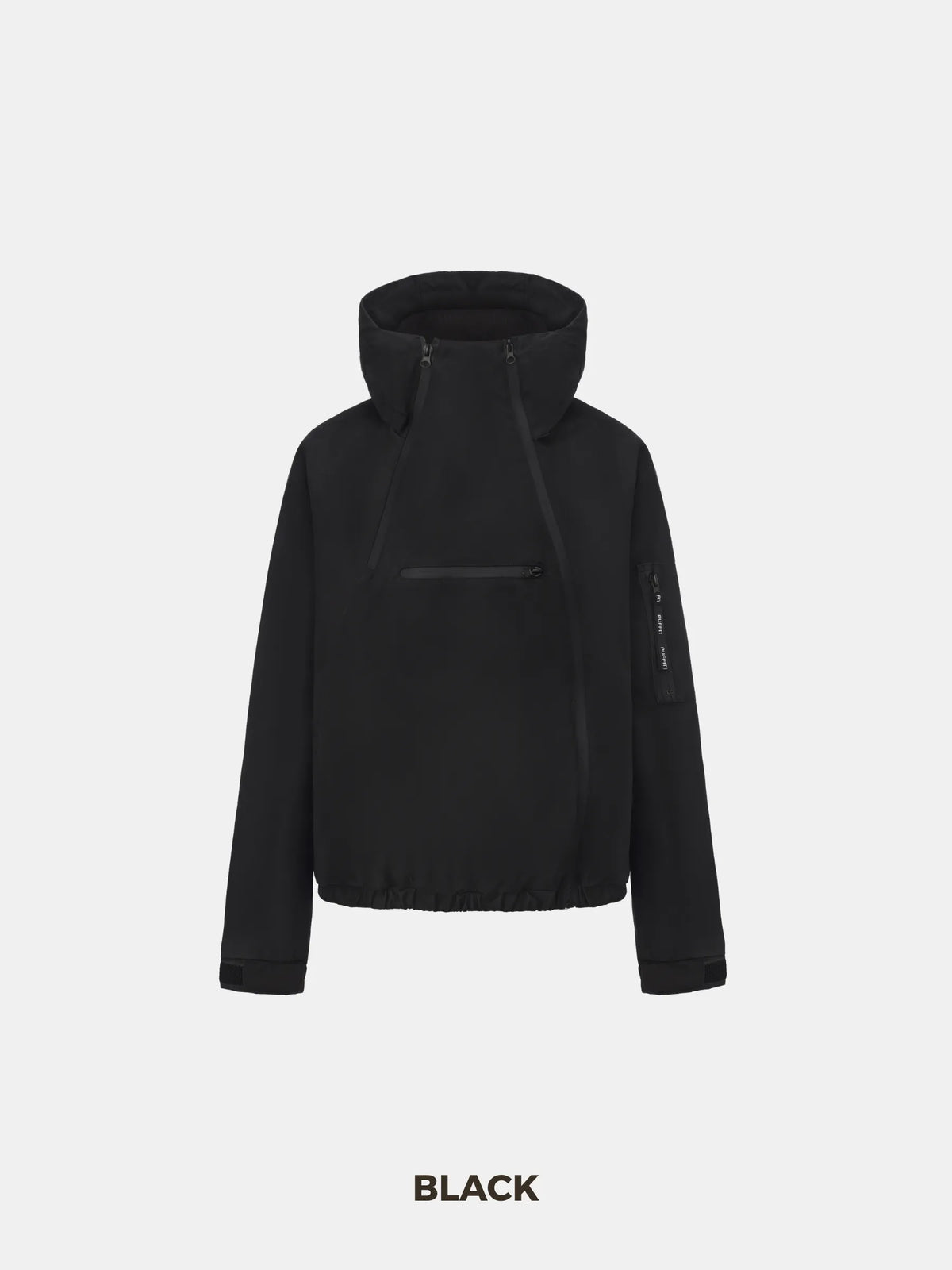 STM-TEX™ Short Asymmetric Zip Rain Hoodie