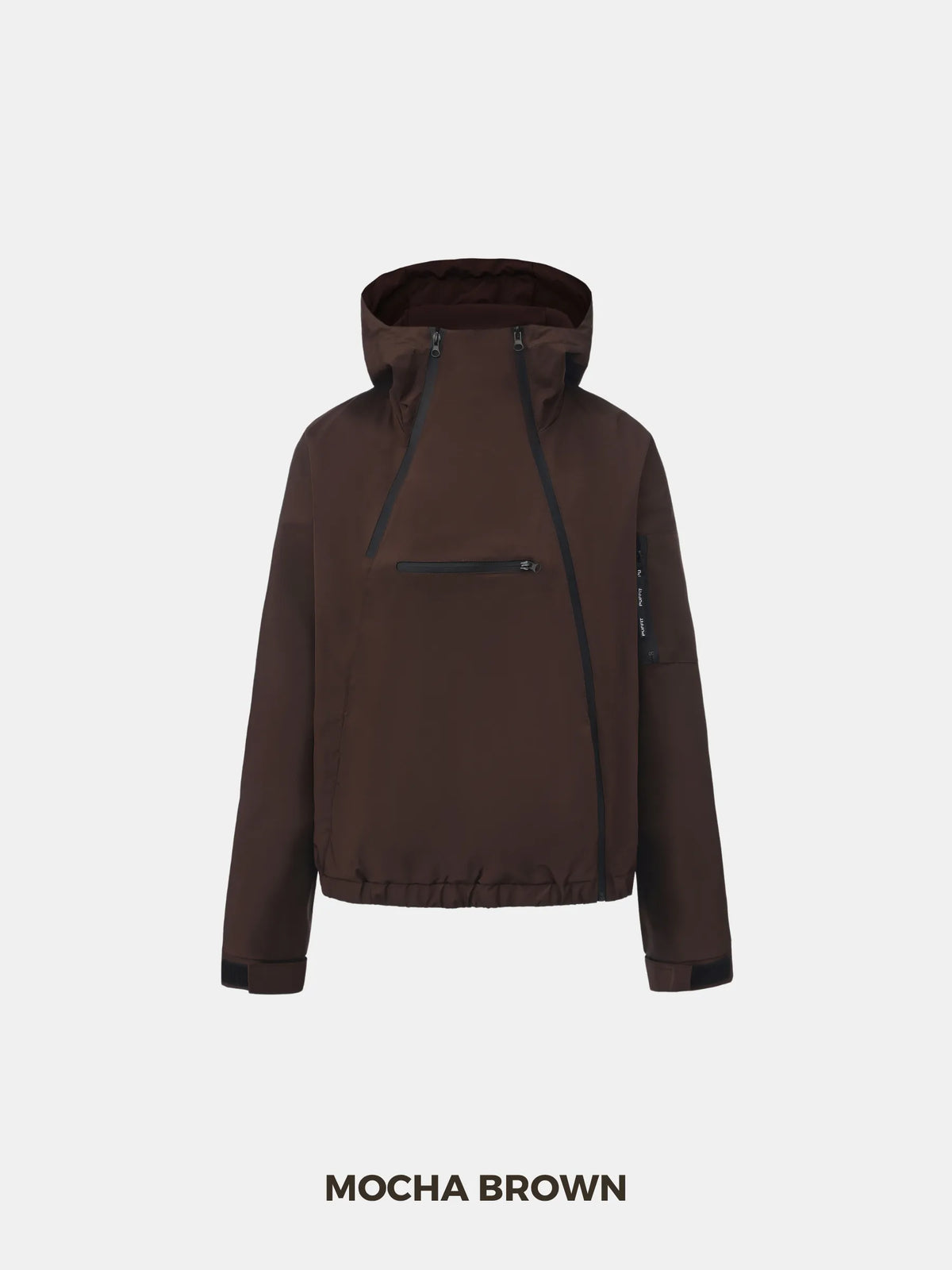 STM-TEX™ Short Asymmetric Zip Rain Hoodie