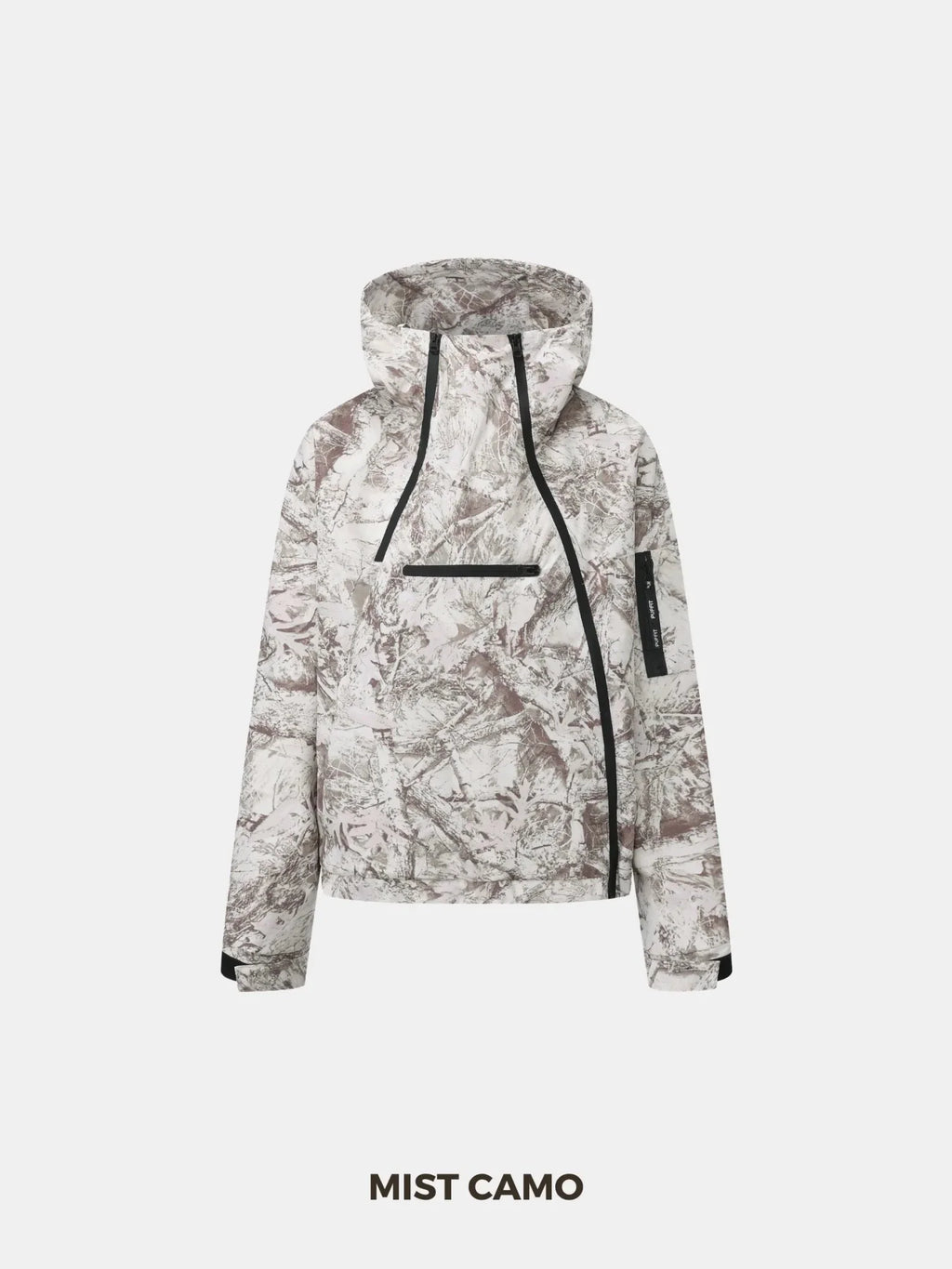 STM-TEX™ Short Asymmetric Zip Rain Hoodie