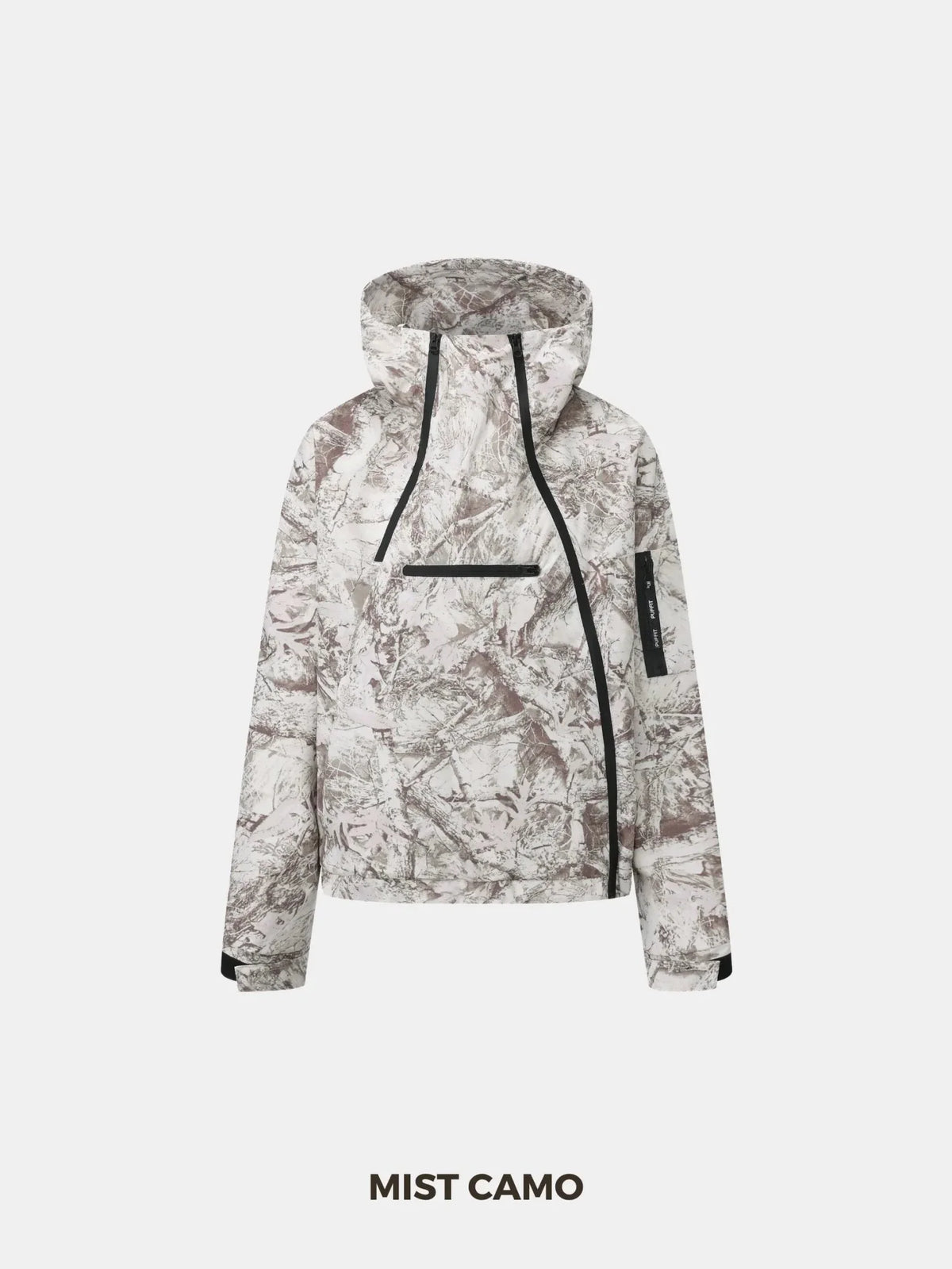 STM-TEX™ Short Asymmetric Zip Rain Hoodie