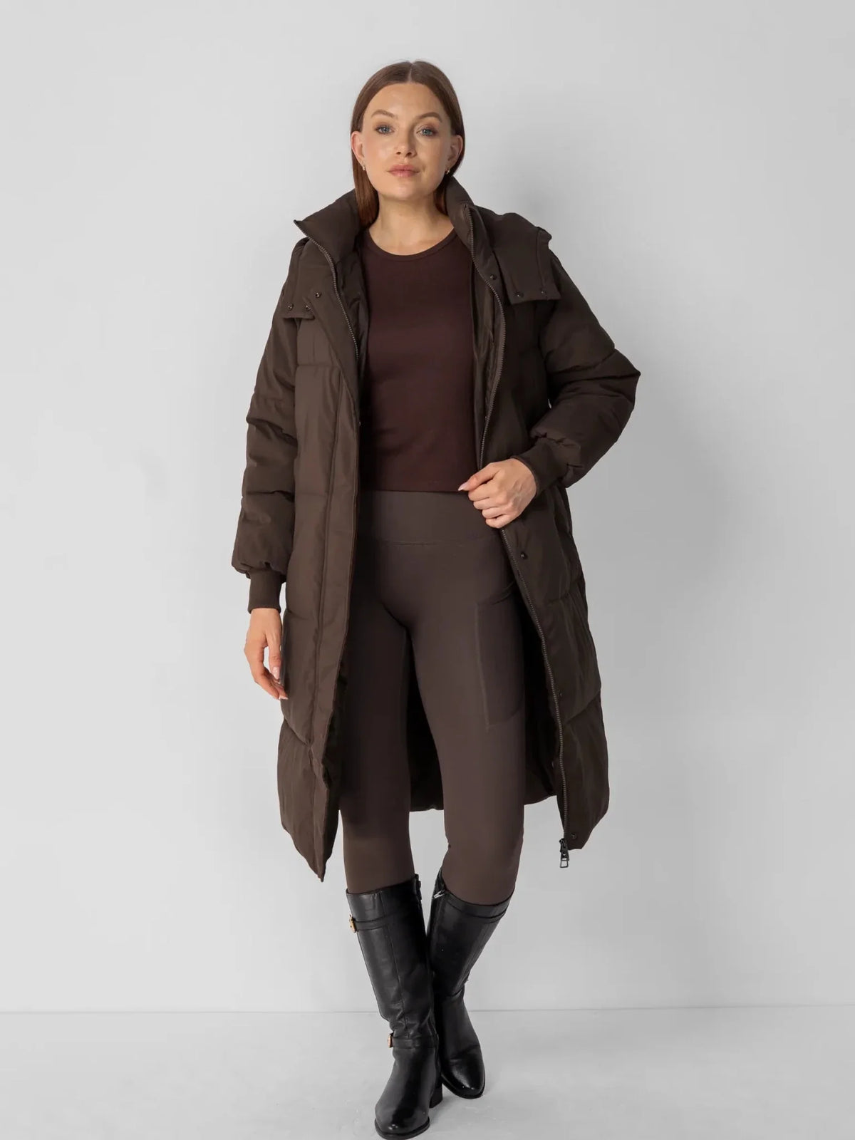 WarmCore™ Classic Long Hooded Puffer Jacket