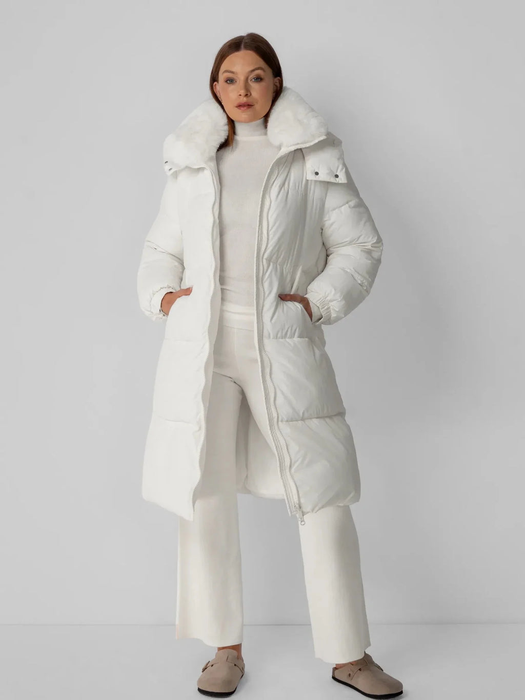 WarmCore™ Classic Long Hooded Puffer Jacket