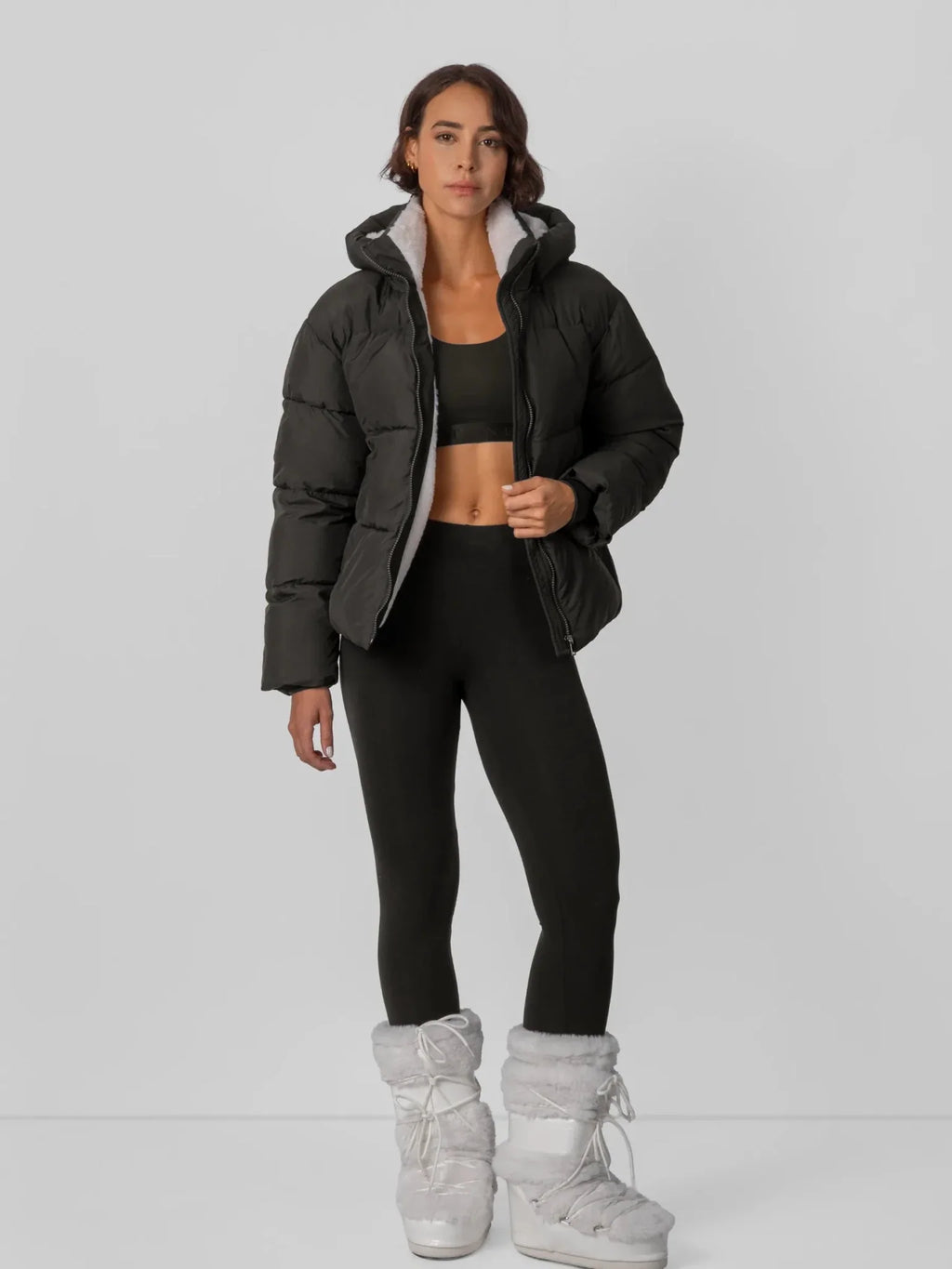 WarmCore™ Classic Short Detachable Hooded Puffer Jacket