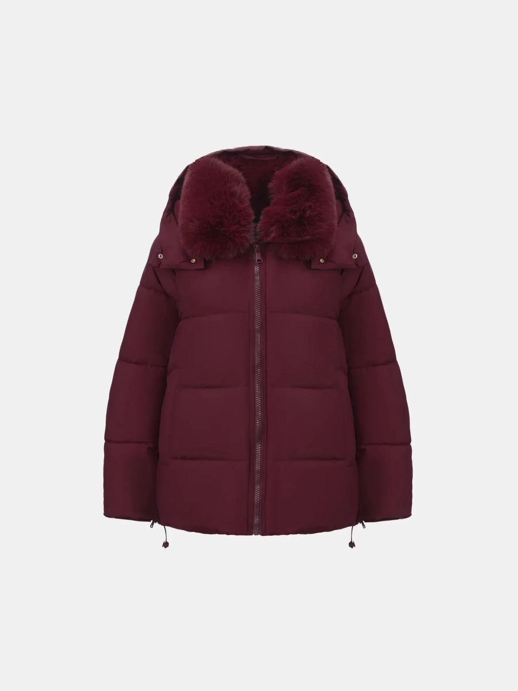 WarmCore™ Detachable Faux Fur Collar Hooded Puffer